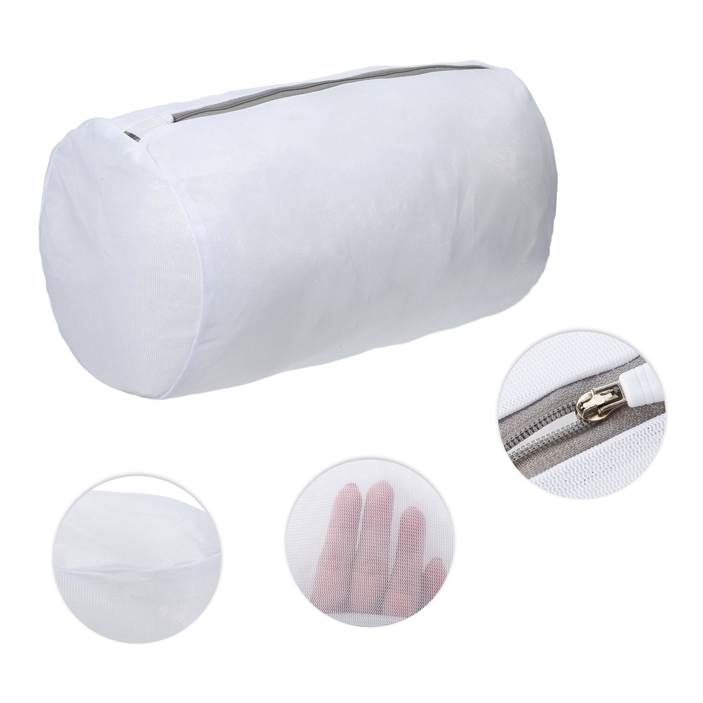 Thickened Mesh Laundry Bags Laundry Wash Bag for Bathroom 12.99"x8.66" White