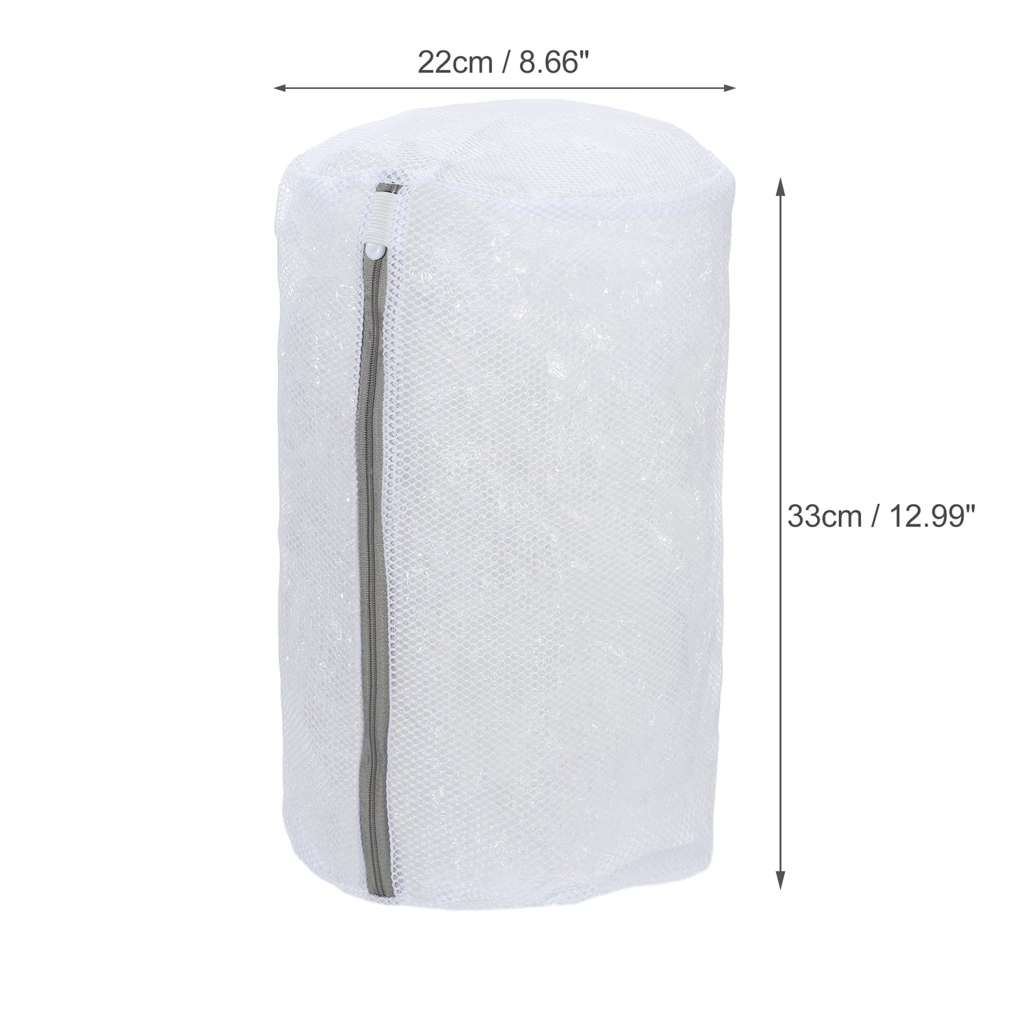 Folding Thickened Mesh Laundry Bags for Laundry Room 12.99"x8.66" White
