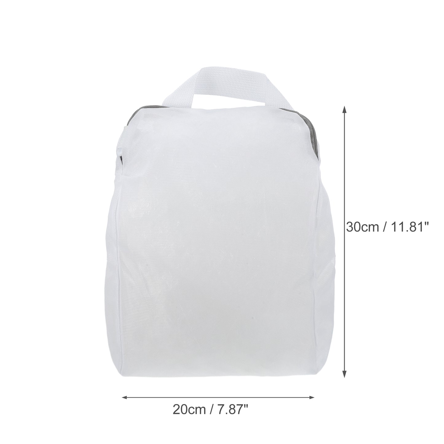 Portable Laundry Bags for Laundry Room 7.87"x3.15"x11.81" White Gray