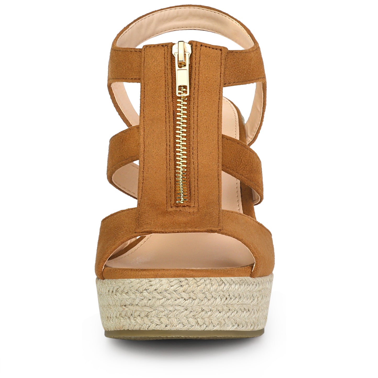 Women's Wedges Zipper Sandals Platform Wedges Heels Sandals