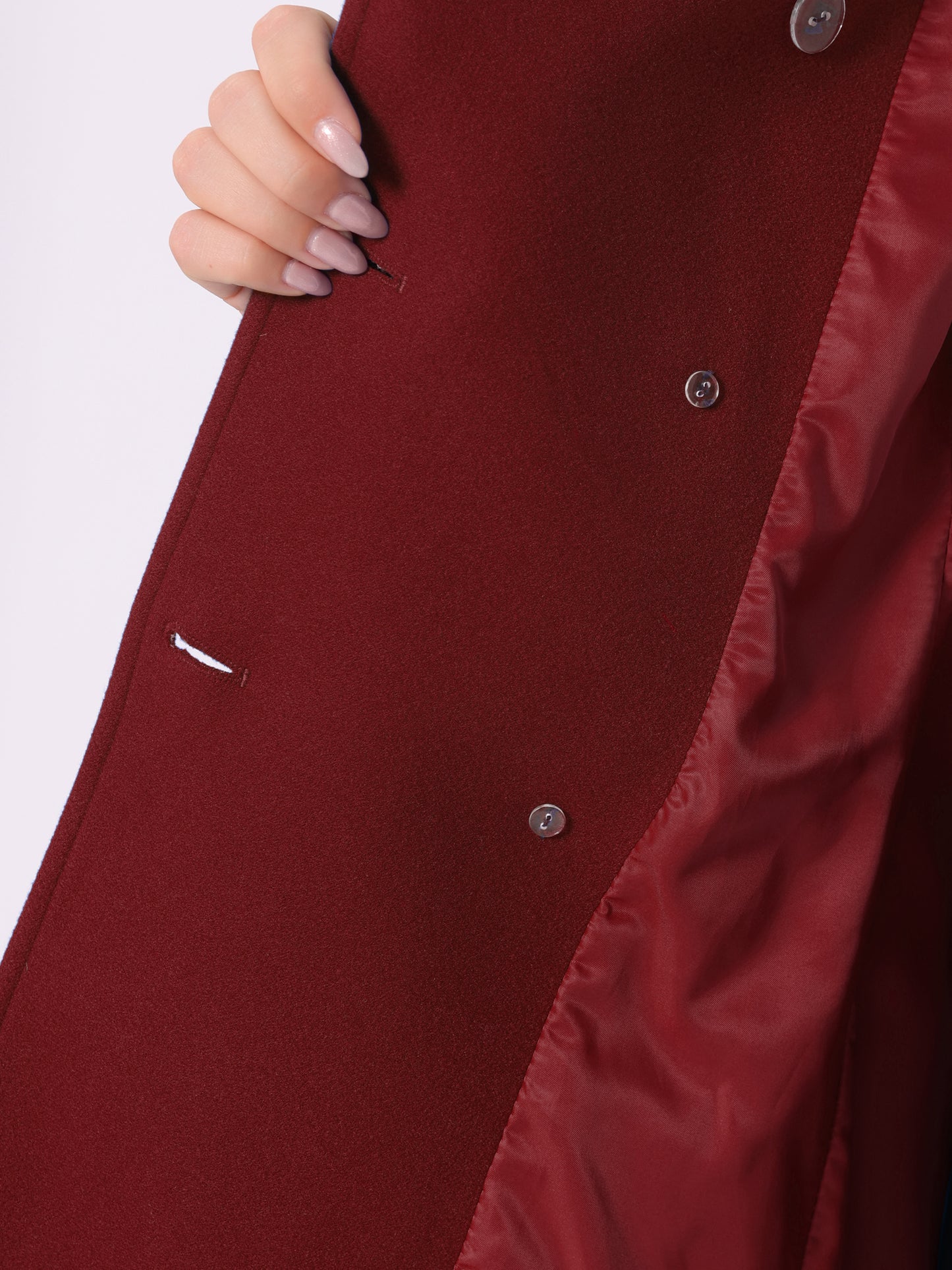 Women's Plus Size Notched Lapel Double Breasted Coat
