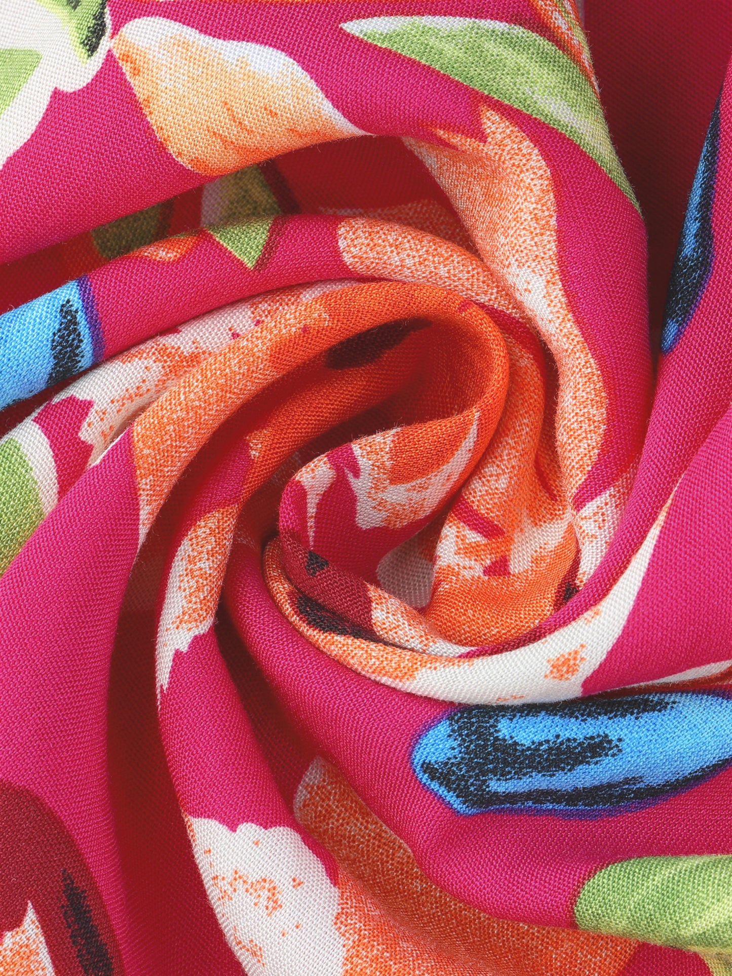 Women's Tropical Floral Print Ruffle Self Tie Knot Split Beach Wrap Skirt