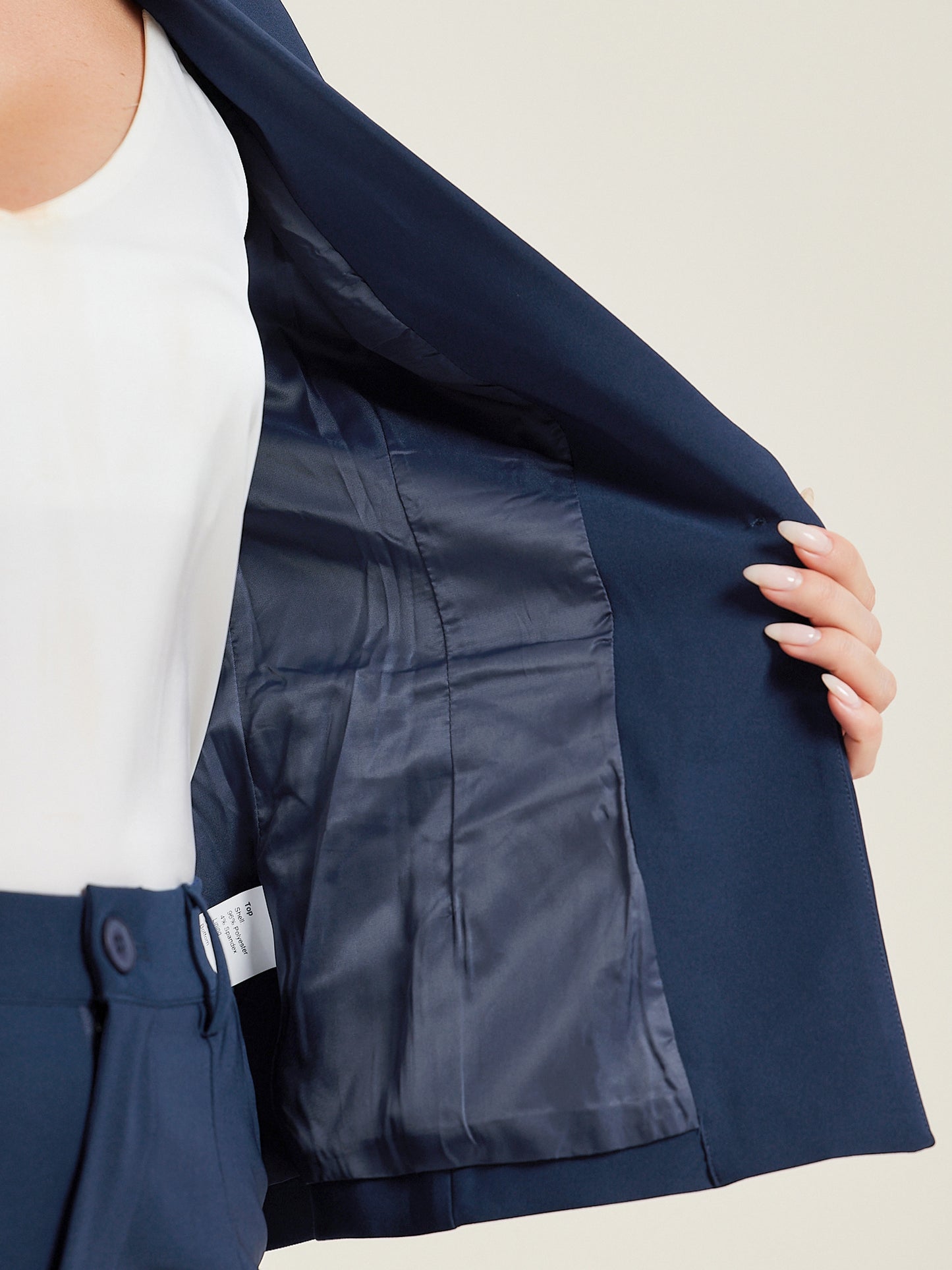 Women Business Work 2 Piece Short Sleeve Blazer Pant Suit Set