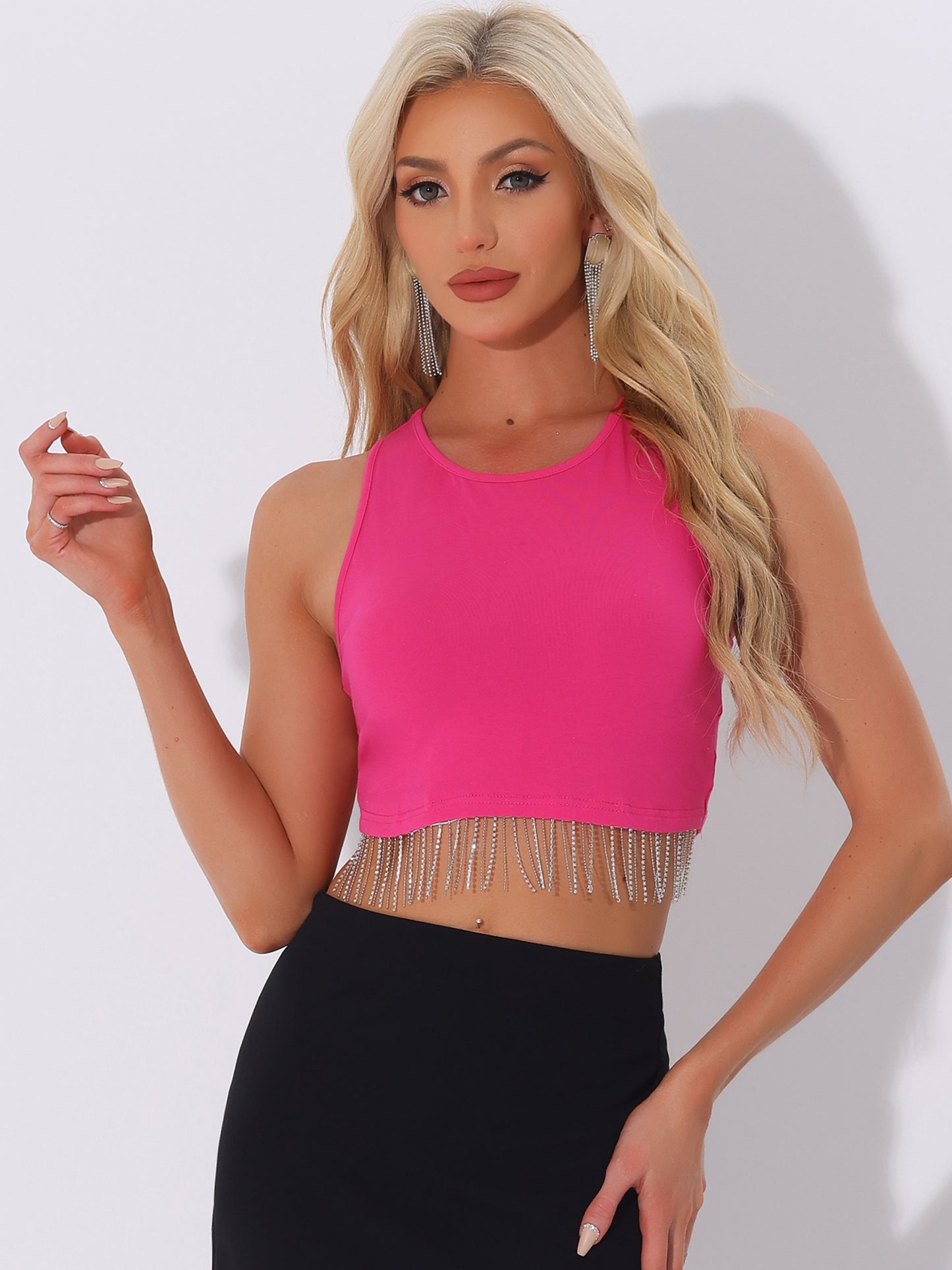 Women's Sleeveless Summer Crop Tank Top