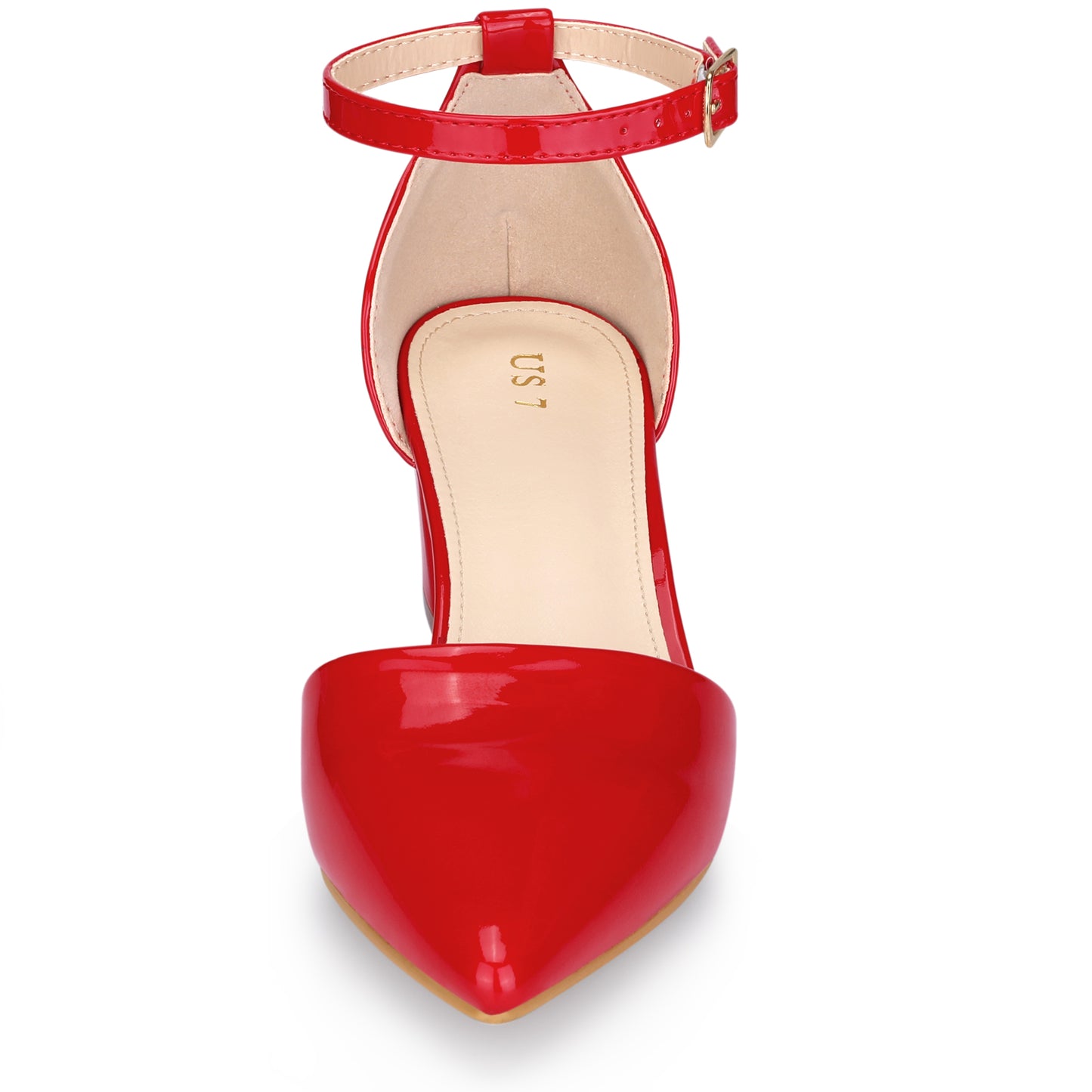 Zapatos de tacón bajo, gruesos, con punta cerrada y puntiaguda para mujer