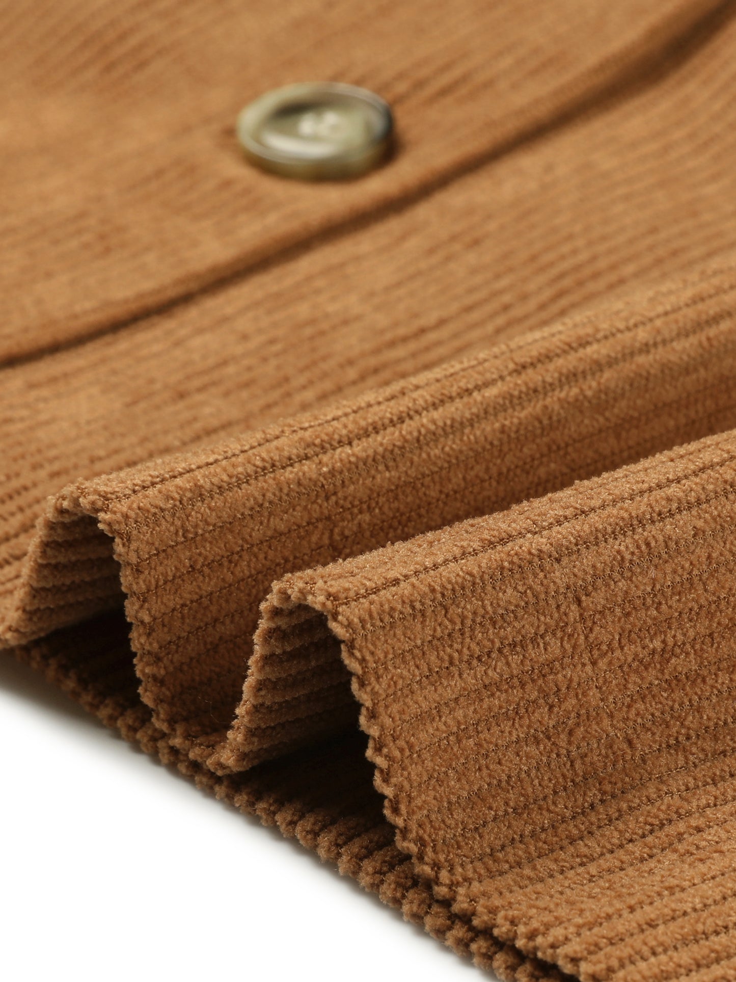 Faldas de pana de talla grande para mujer, otoño invierno, cintura elástica, abotonadas, minifalda corta con bolsillos