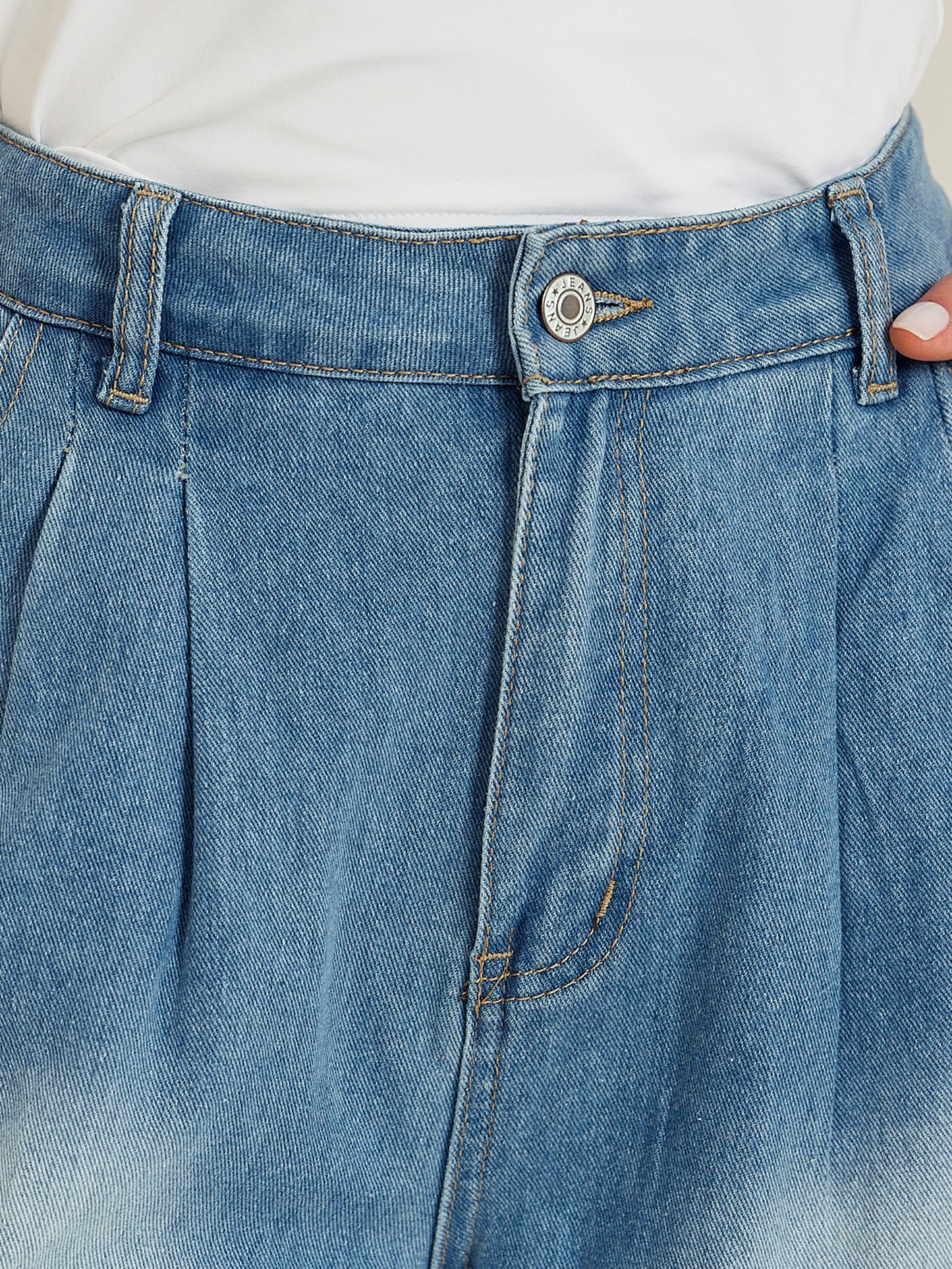 Pantalones vaqueros de pierna ancha para mujer, sueltos, de cintura alta, informales, de mezclilla