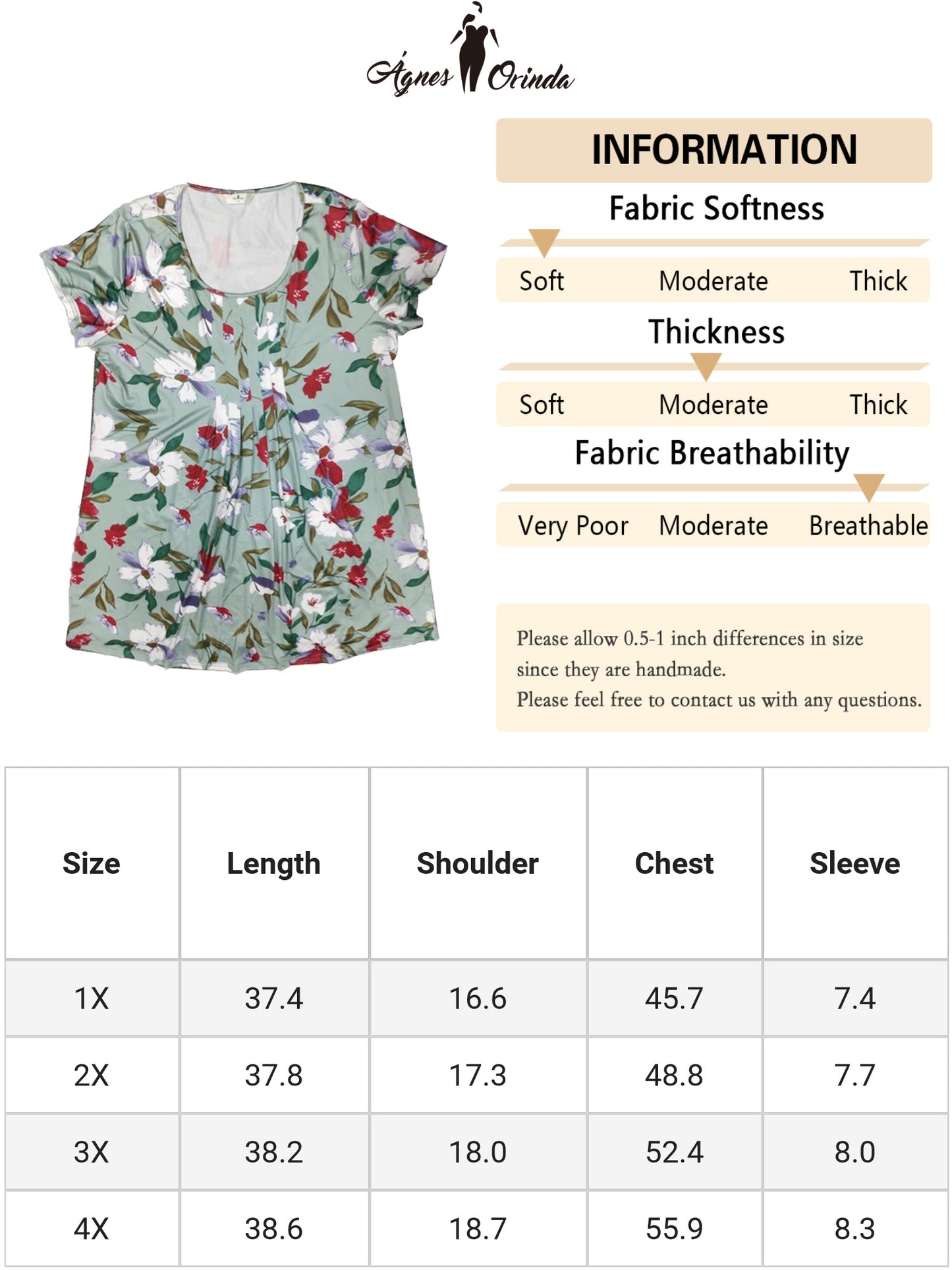 Women Plus Size Short Sleeves Pleated Summer Casual Loose Floral Dress