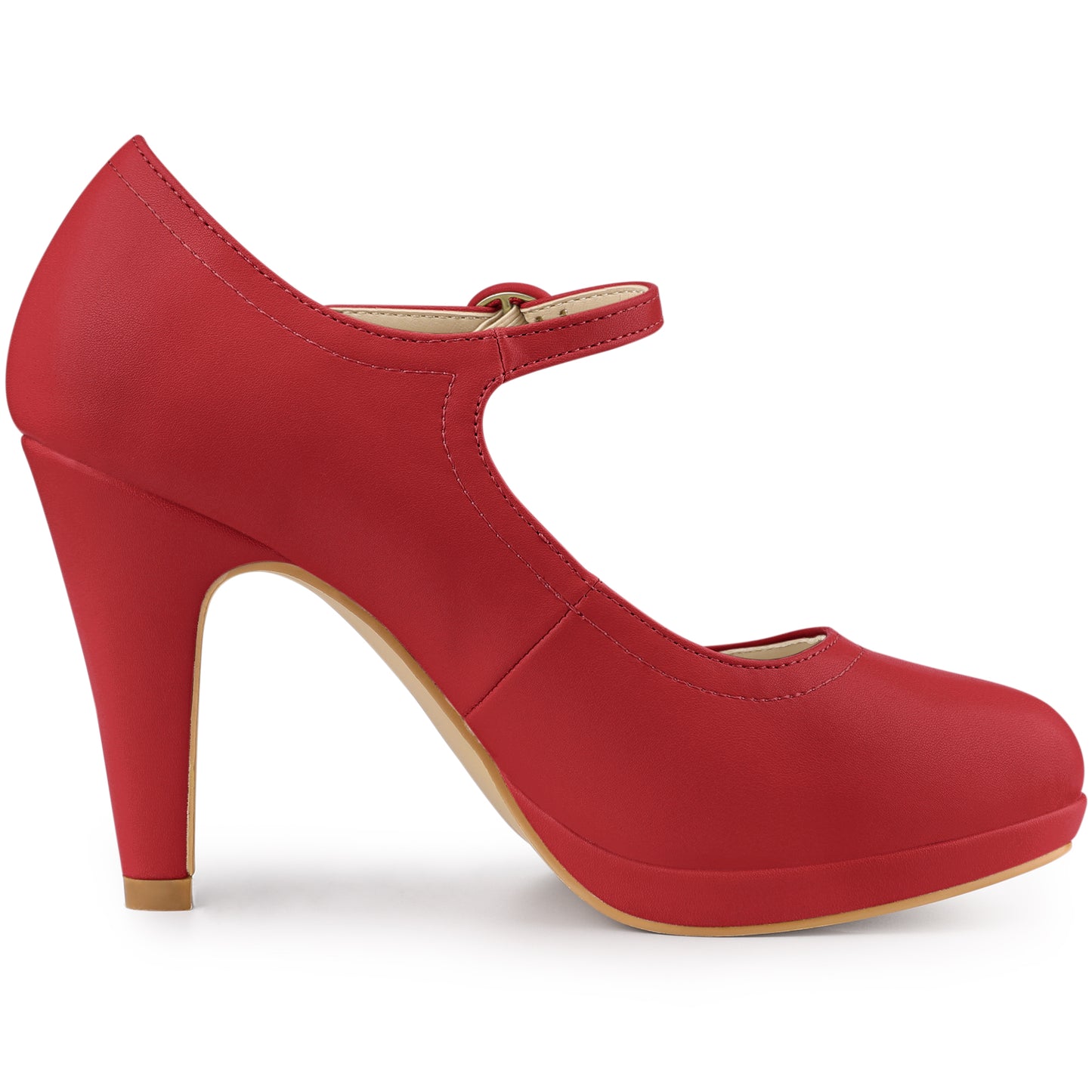 Women's Platform Ankle Strap Chunky Heel Sandals Pumps