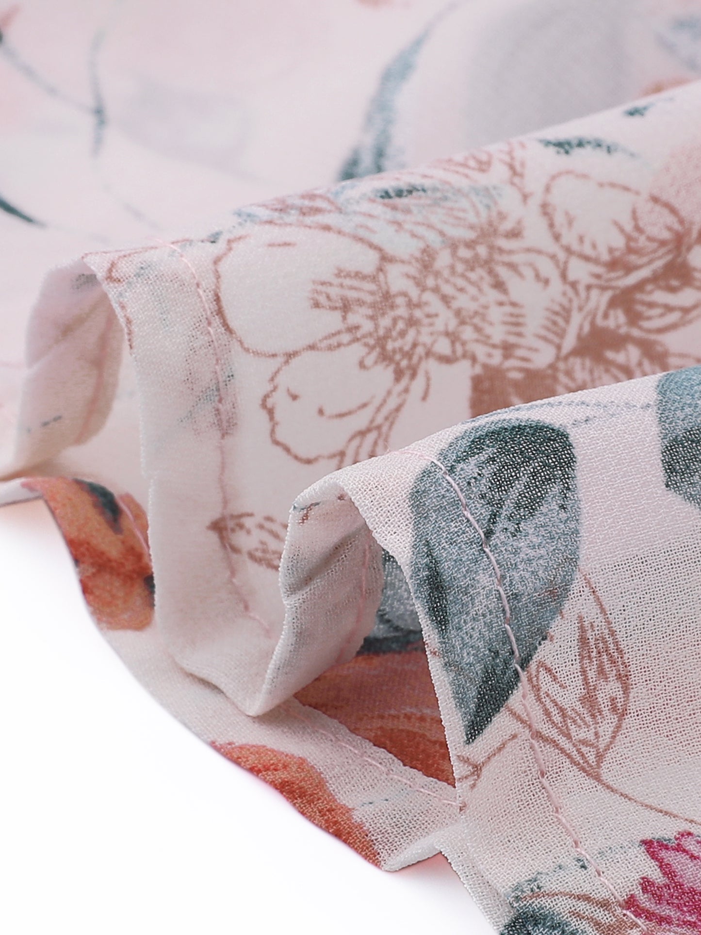 Women's Printed Skirt Summer Chiffon Ruffle Tiered Flowy Midi Skirt