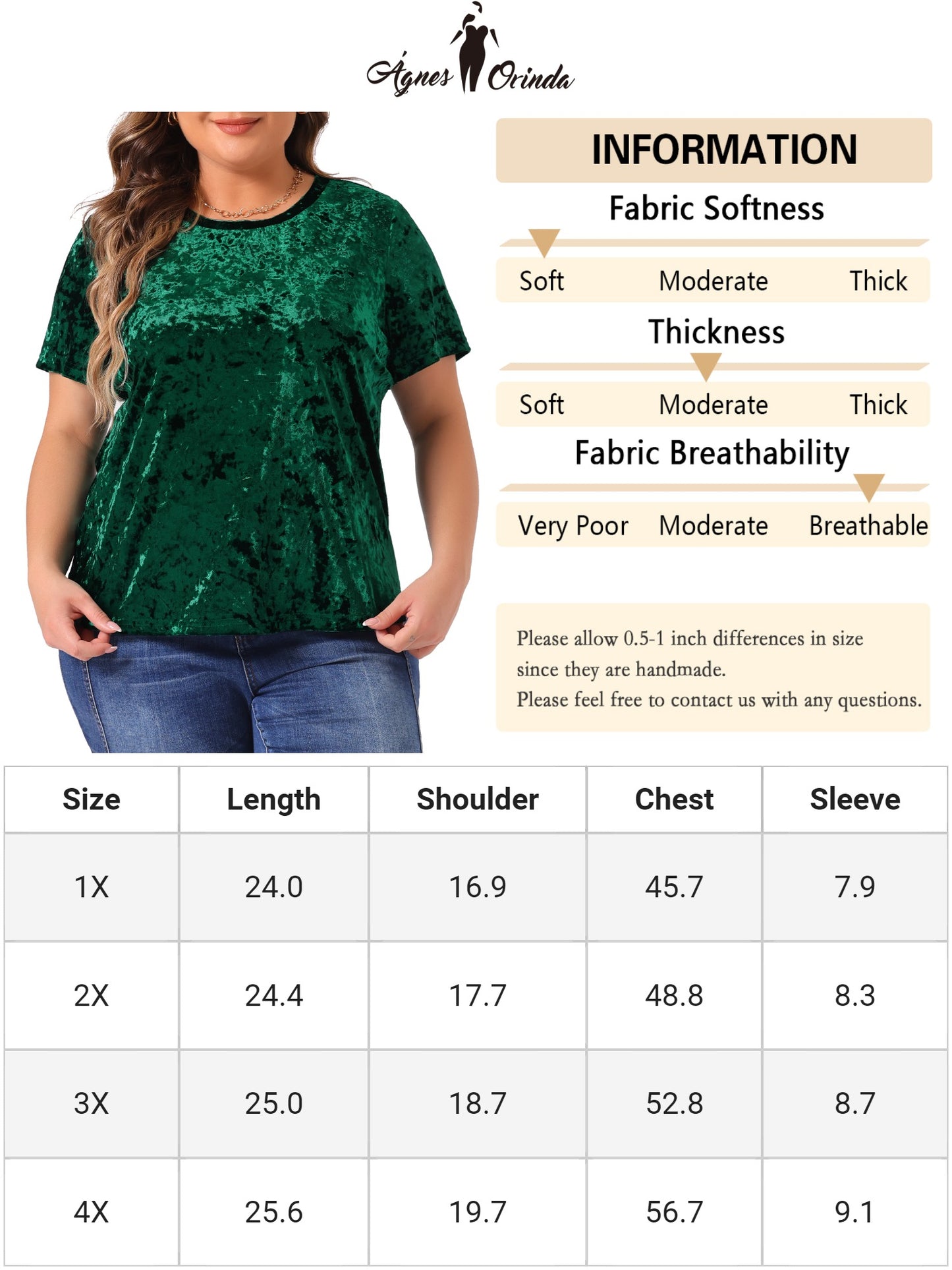 Camisetas de talla grande para mujer, camisetas de manga corta con cuello redondo, camisetas de terciopelo