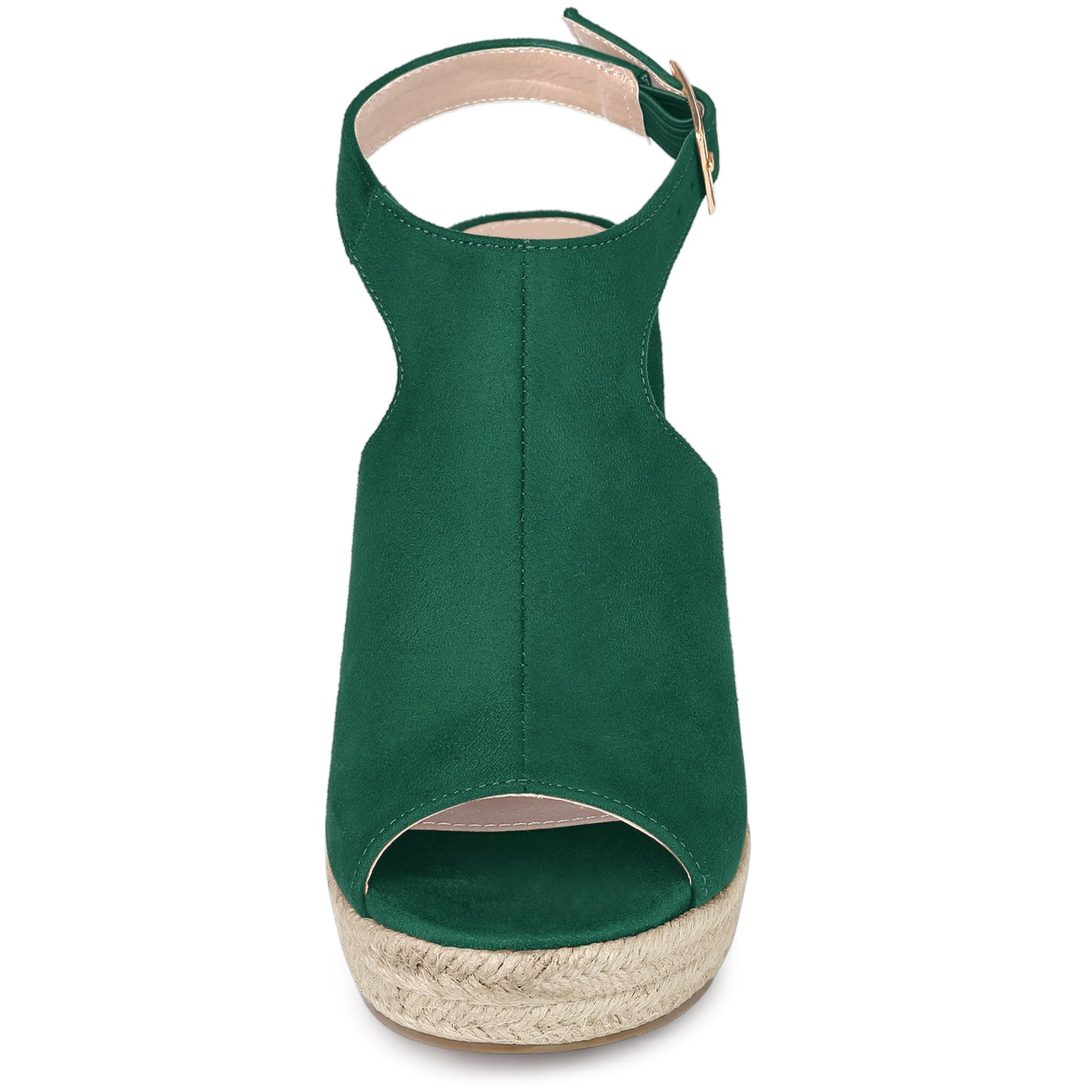 Women's Peep Toe Slingback Platform Espadrilles Wedge Heels Sandals