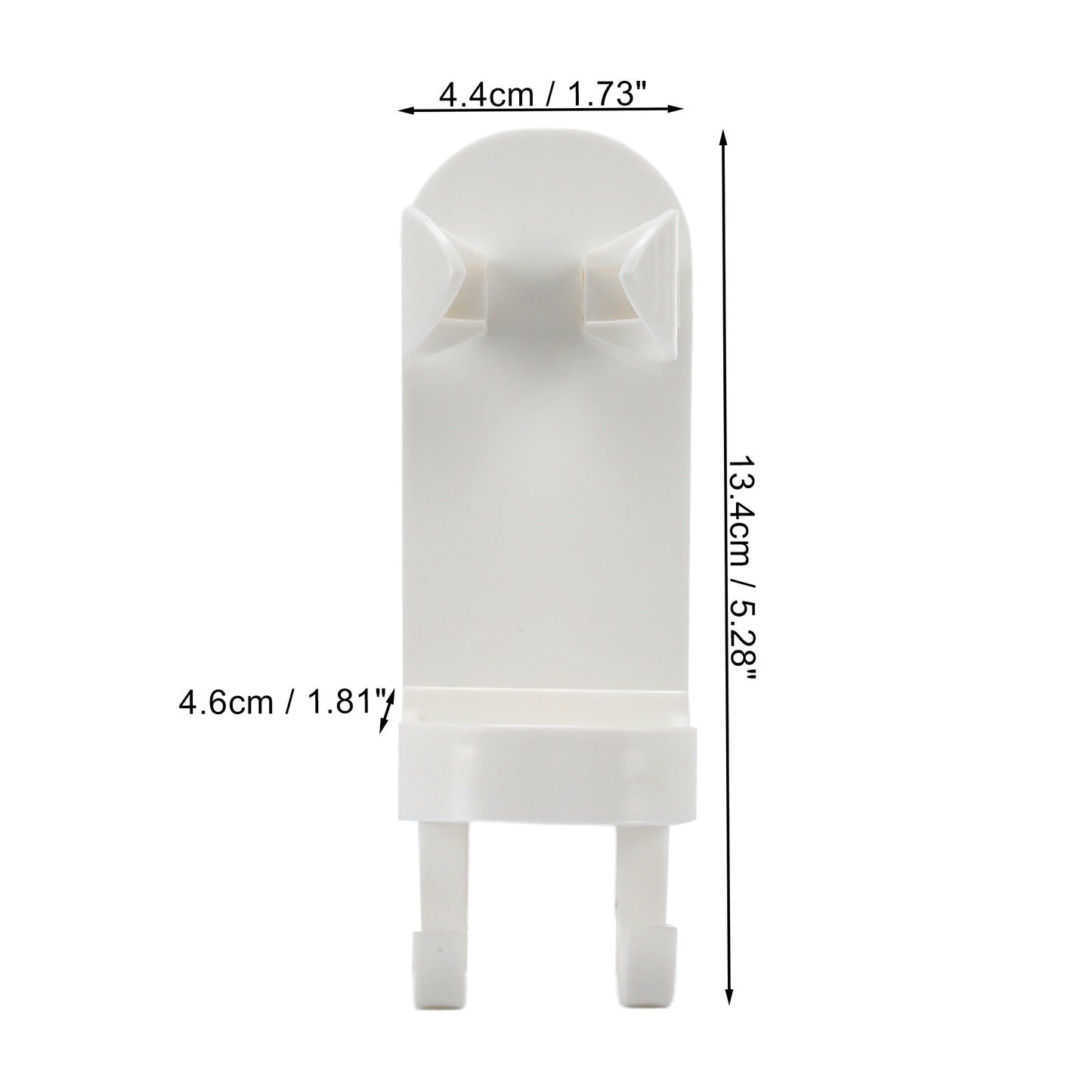 2 soportes de pared para cepillos de dientes eléctricos de baño, 13,3 x 4,4 x 4,6 cm, color blanco