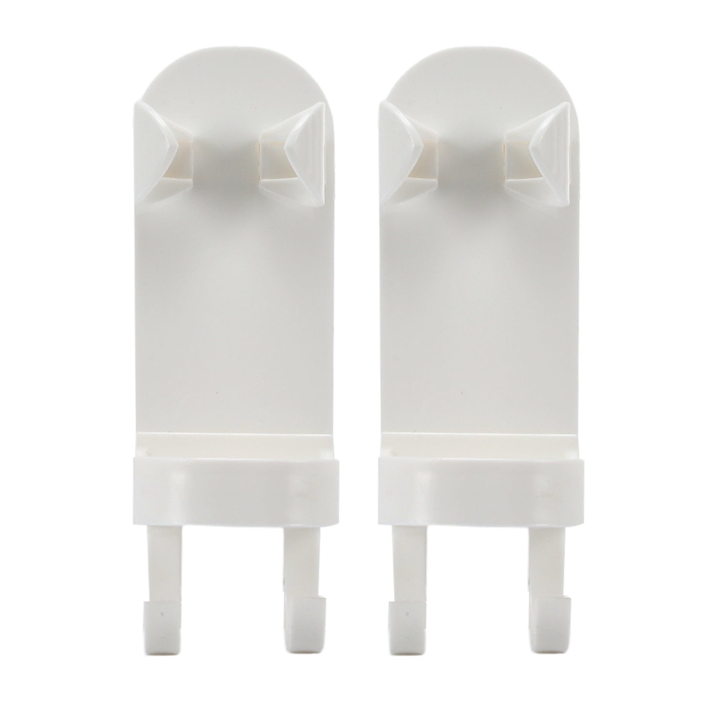 2 soportes de pared para cepillos de dientes eléctricos de baño, 13,3 x 4,4 x 4,6 cm, color blanco