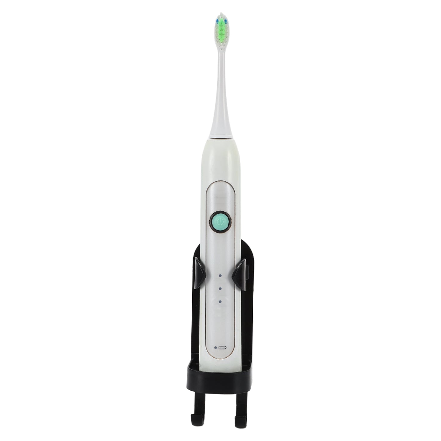 2 Pcs Wall-mounted Electric Toothbrushes Holder for Bathroom, 5.28"x1.73"x1.81" Black