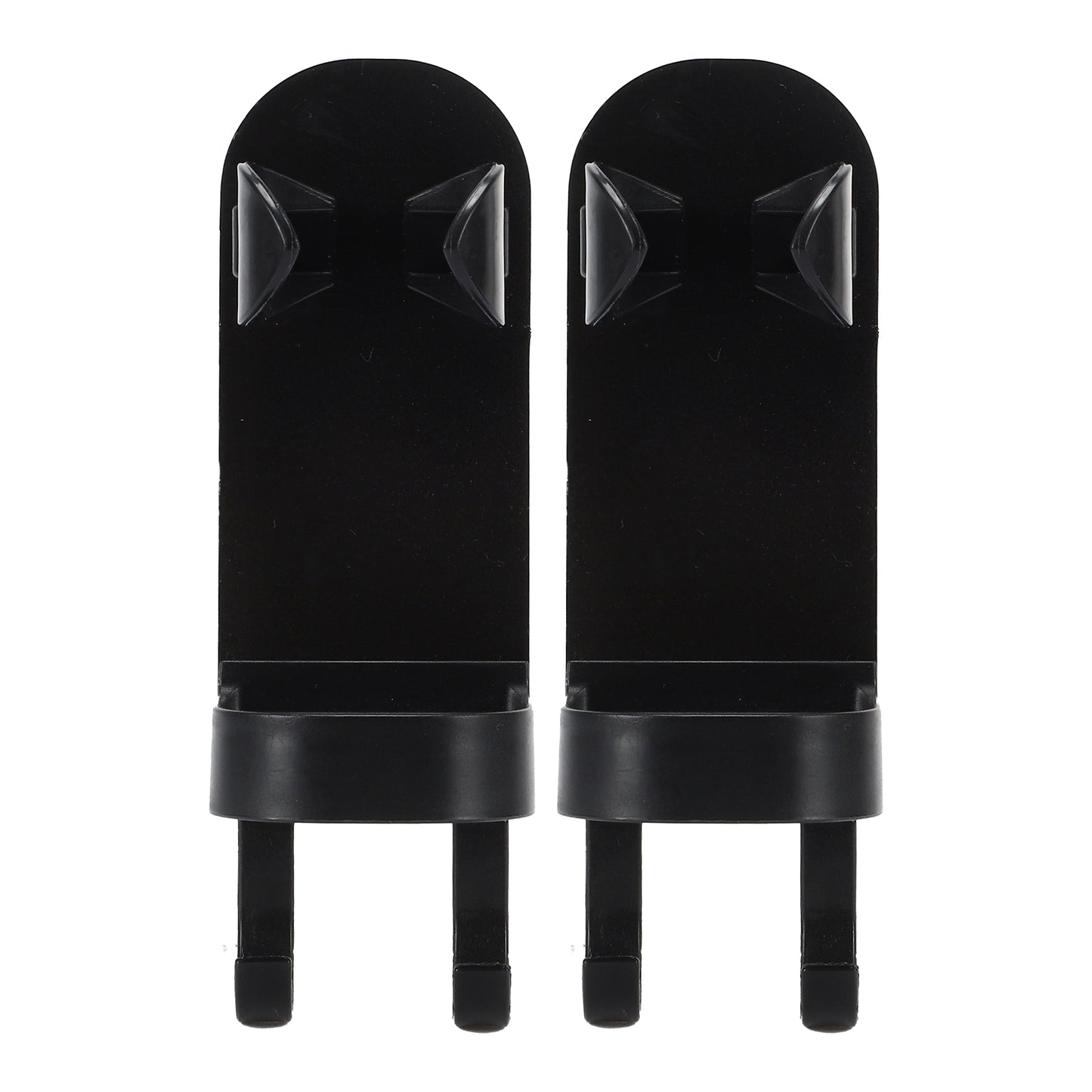 2 Pcs Wall-mounted Electric Toothbrushes Holder for Bathroom, 5.28"x1.73"x1.81" Black