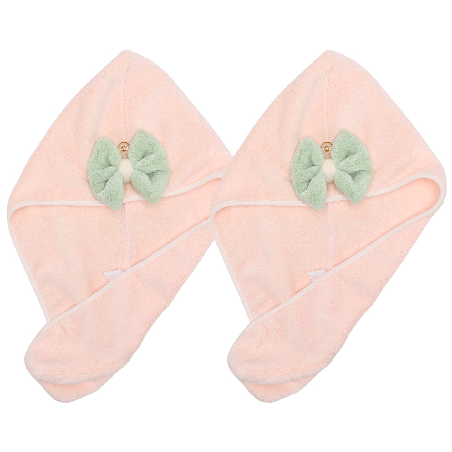 2 Pcs Hair Drying Towels, Absorbent Hair Towel Wrap for Women Pink