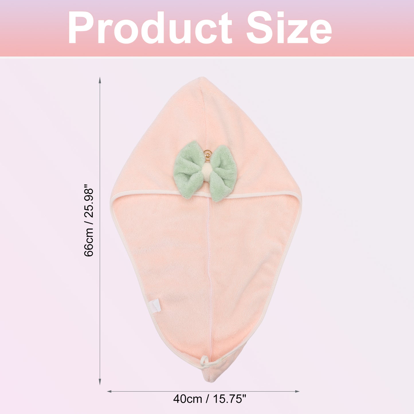2 Pcs Hair Drying Towels, Absorbent Hair Towel Wrap for Women Pink Blue