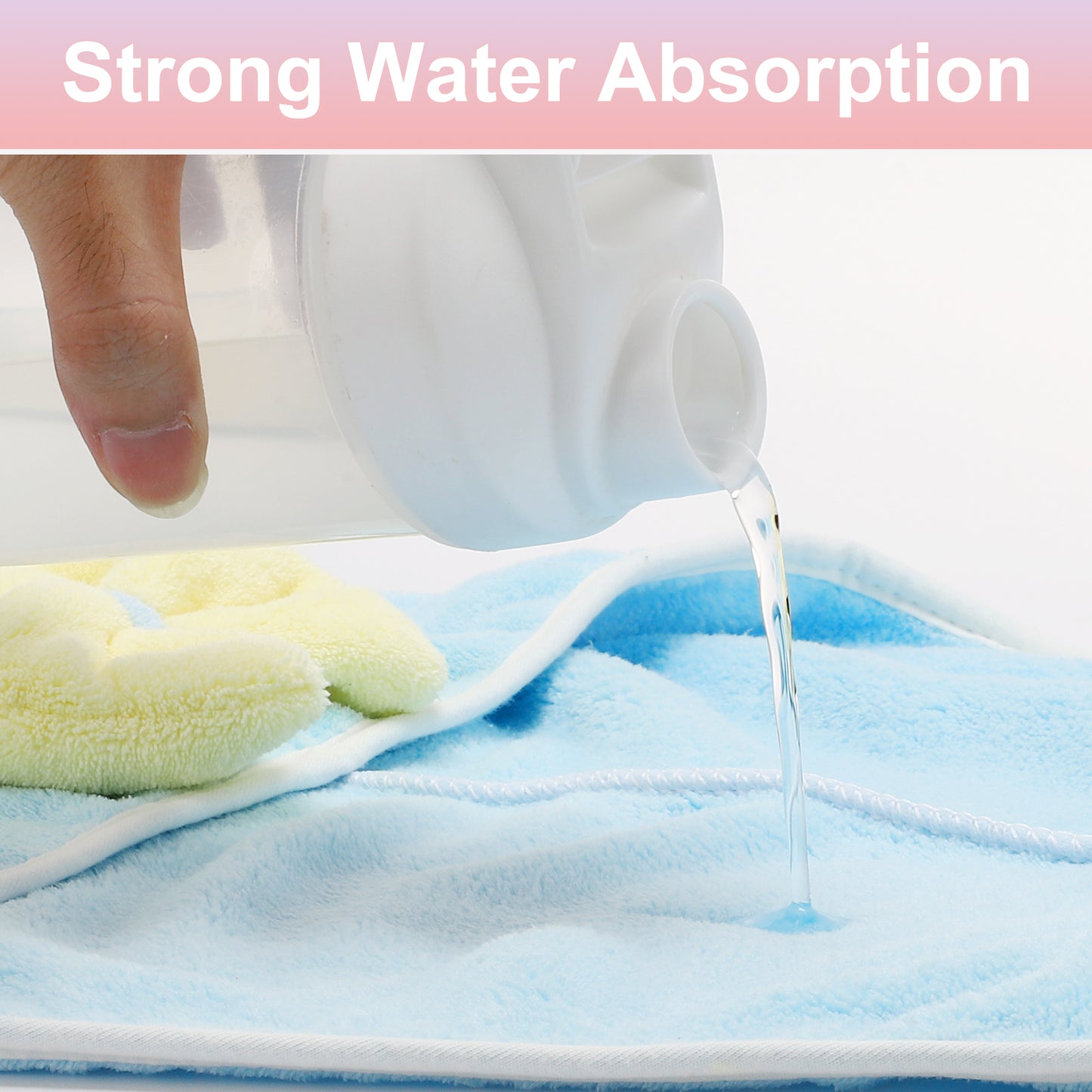 2 Pcs Hair Drying Towels, Absorbent Hair Towel Wrap for Women Pink Blue