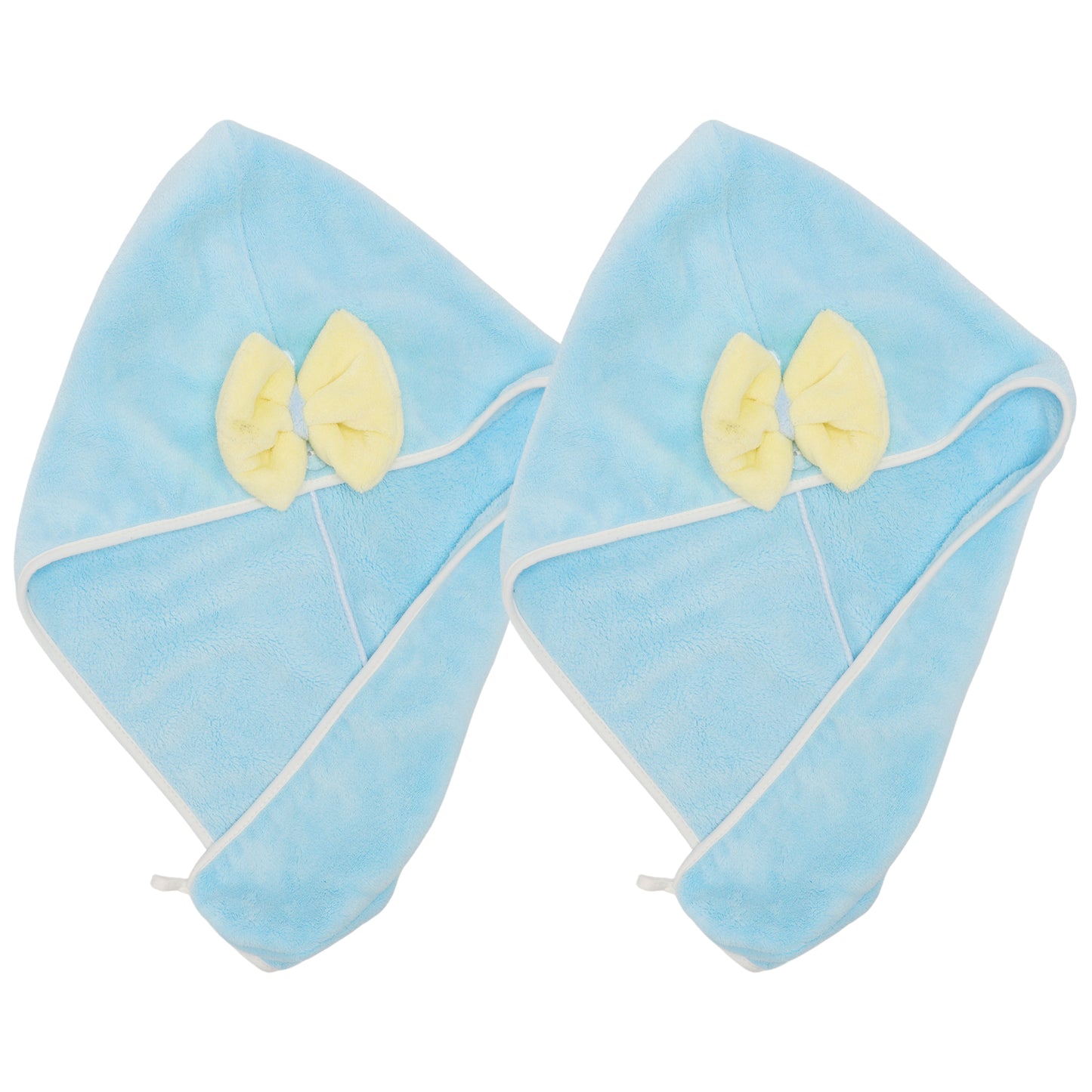 2 Pcs Hair Drying Towels, Absorbent Hair Towel Wrap for Women Blue