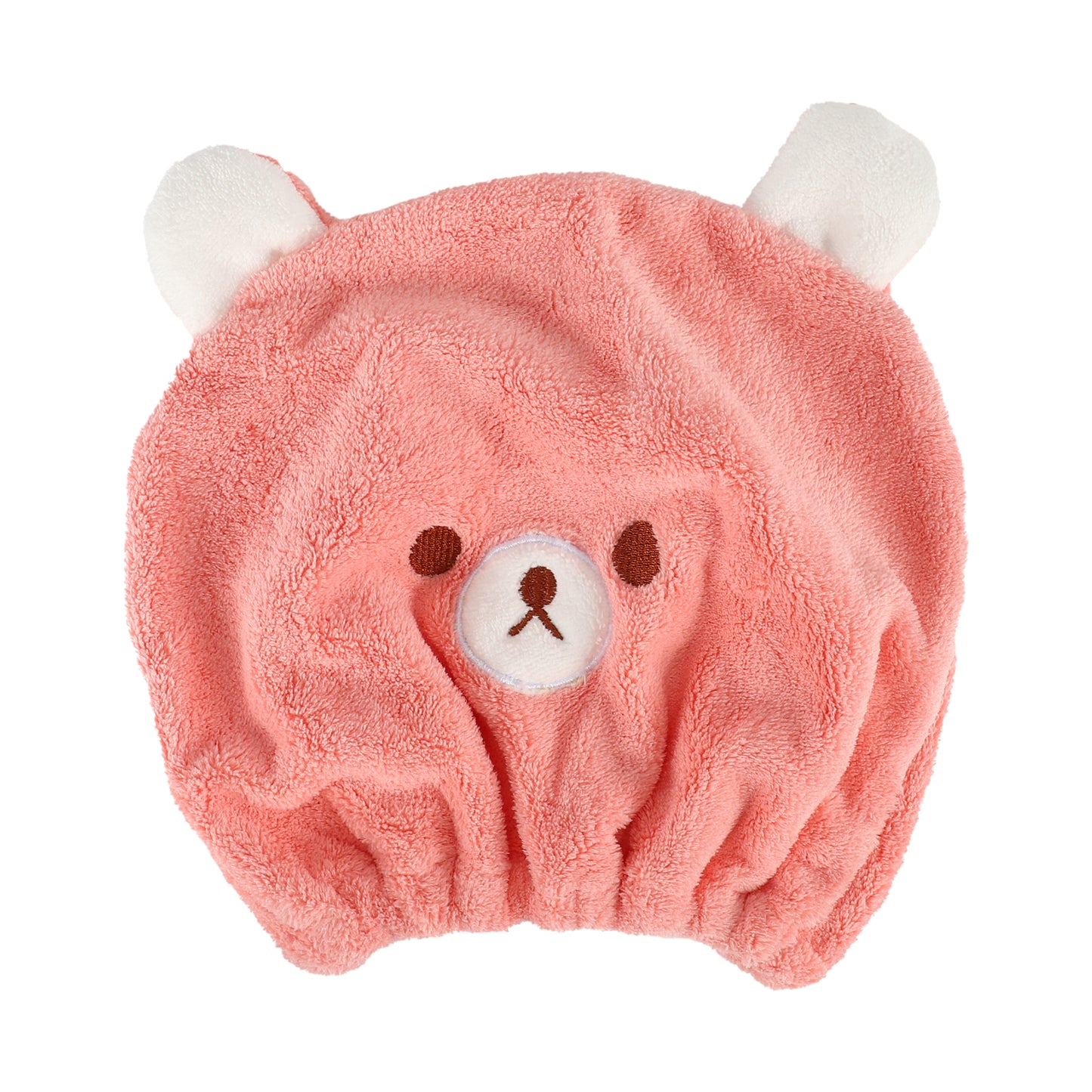 Hair Drying Towel, Bear Hair Towel Quick Drying Wrap for Women Pink