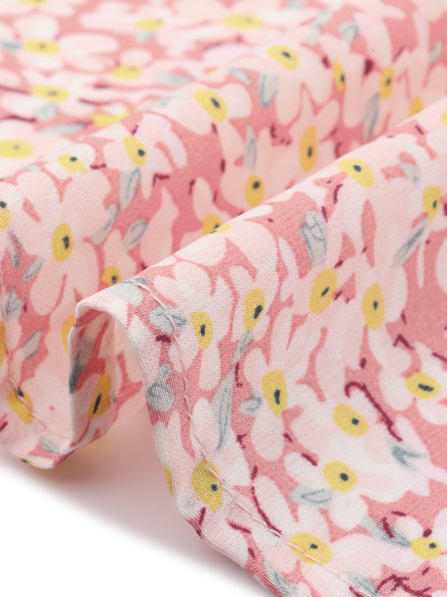 Women's Plus Size Summer Dress Floral Print V Neck Smocked A-Line Flowy Midi Dress