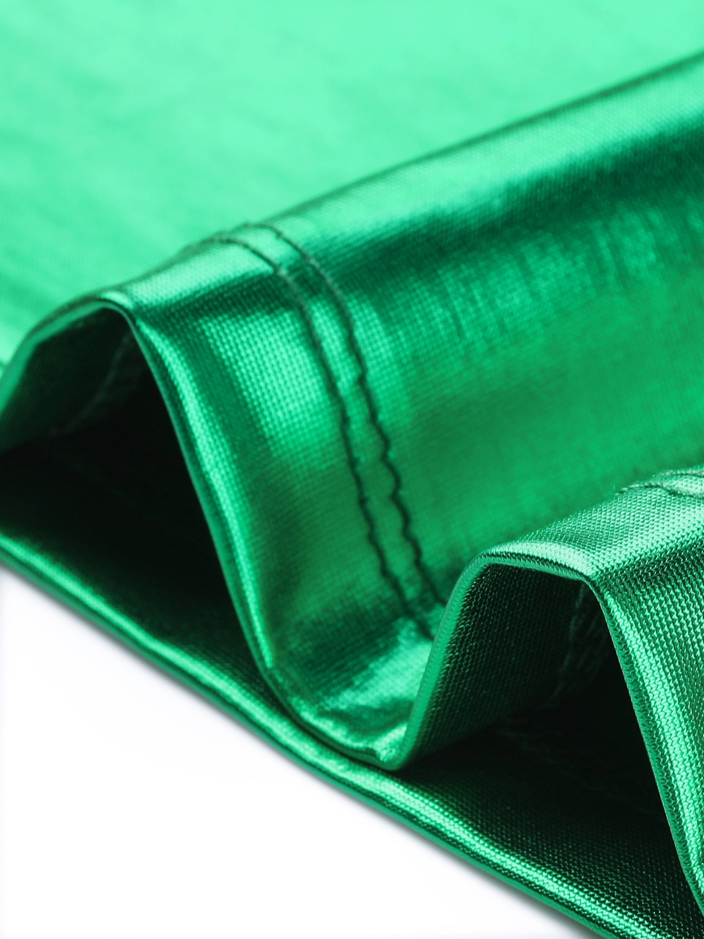 Camisola de fiesta con escote en V profundo y diseño brillante metálico para mujer