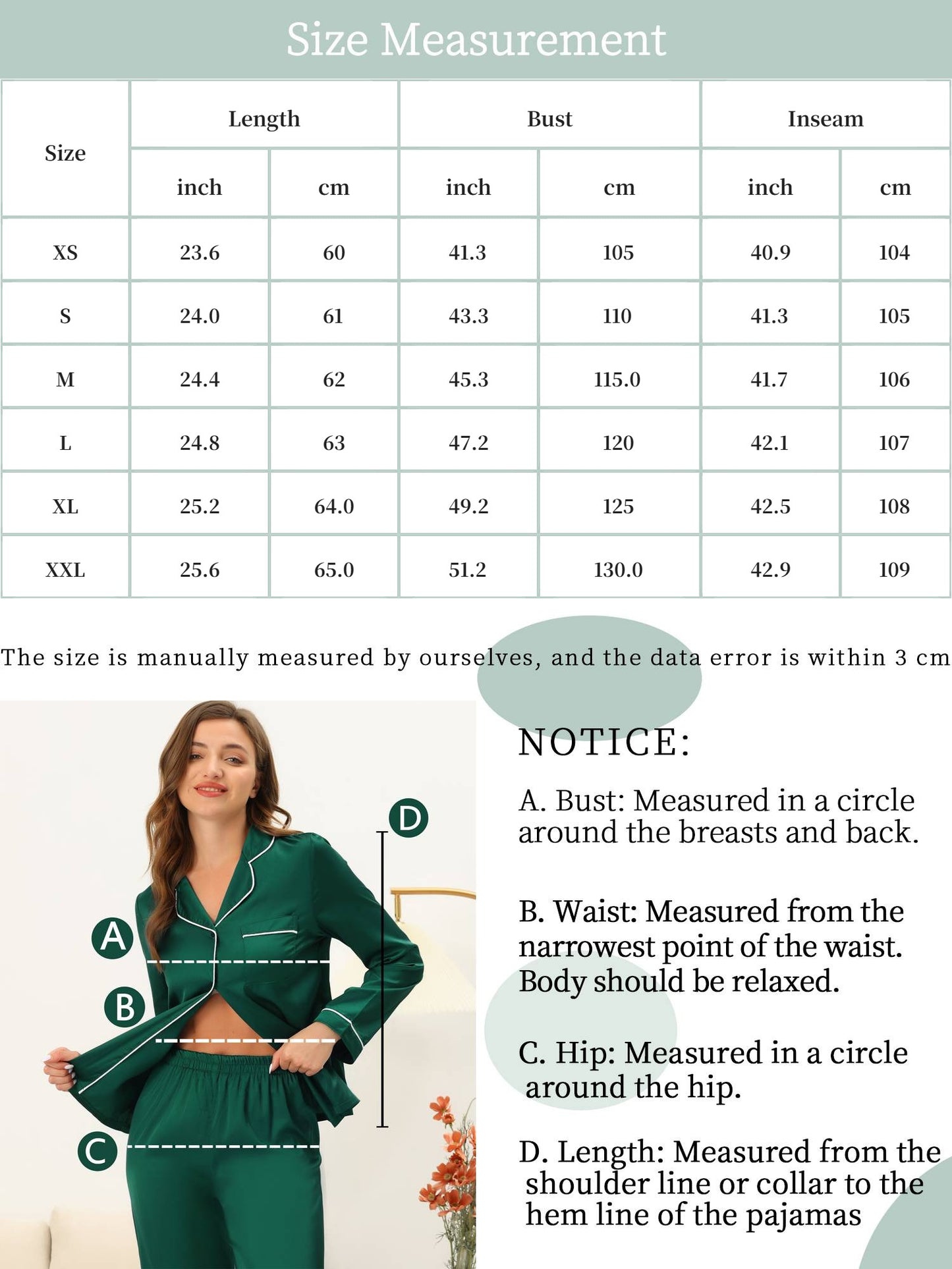 Ensemble de pyjama pour femme, vêtements de nuit, t-shirt tie-dye avec pantalon, pyjama avec poche, survêtement