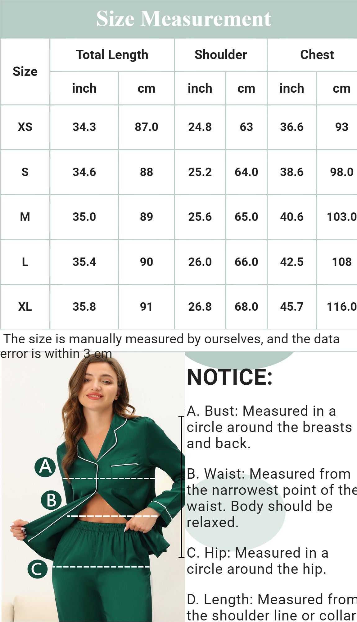 Chemise de nuit boutonnée à manches longues et poches pour femme en tricot gaufré