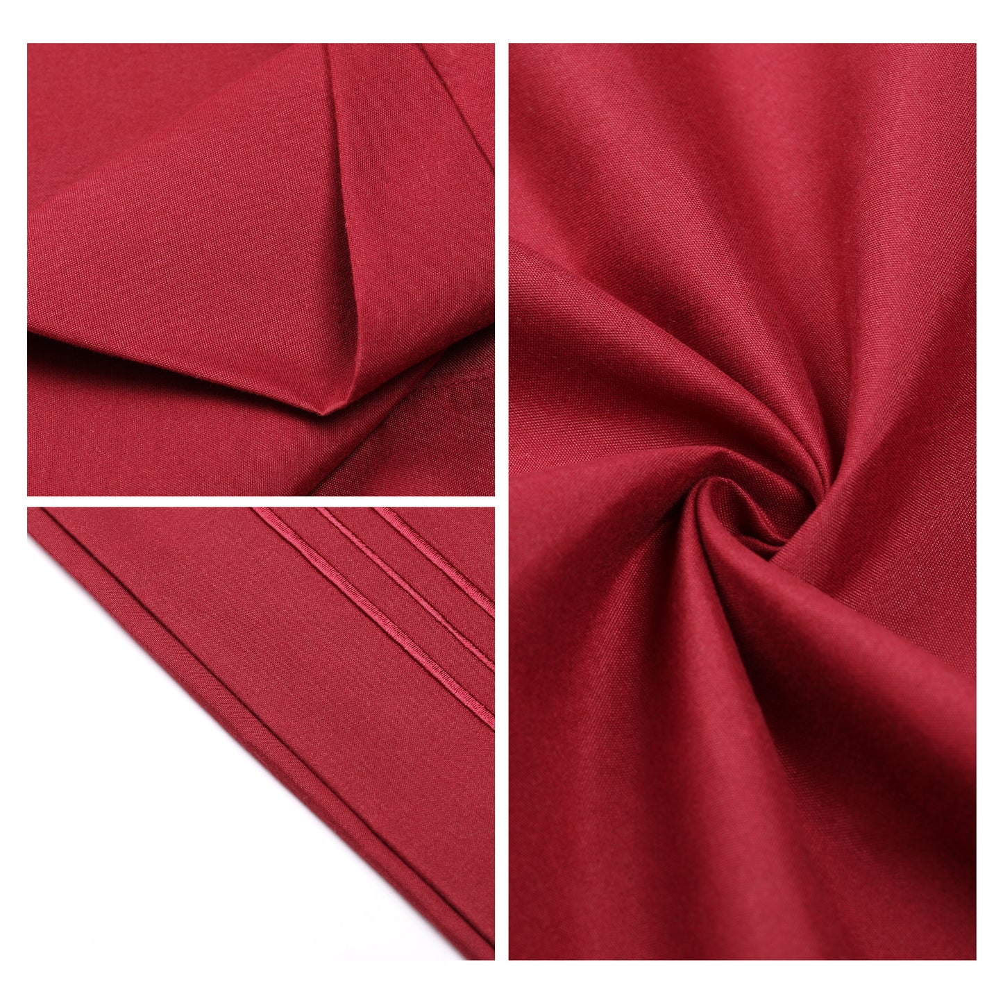 Polyester Pillow Cases Set of 2 for Hair and Skin, Cooling Pillow Covers with Envelope Closure