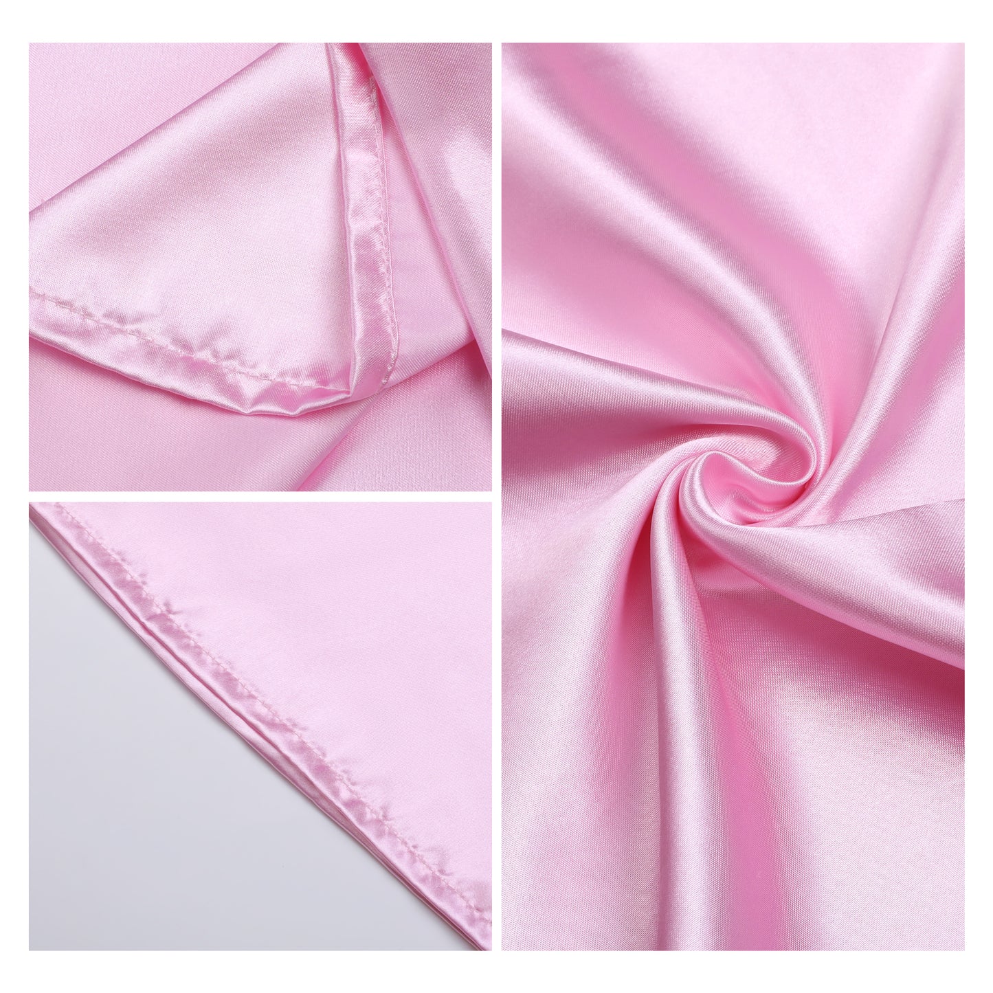 Satin Pillow Cases with 1 Pcs for Hair and Skin Breathable, Covers with Envelope Closure