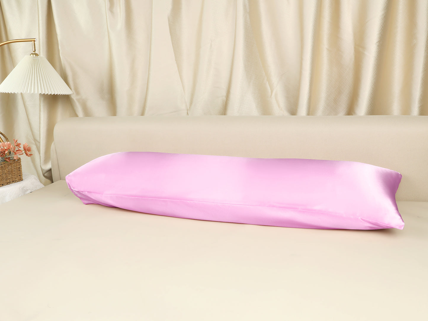 Satin Pillow Cases with 1 Pcs for Hair and Skin Breathable, Covers with Envelope Closure