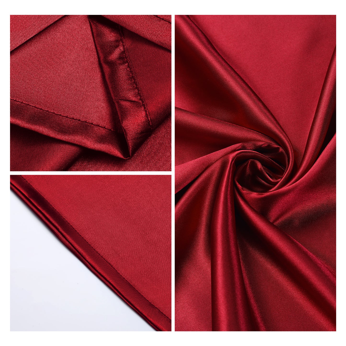 Satin Pillow Cases with 1 Pcs for Hair and Skin Breathable, Covers with Envelope Closure