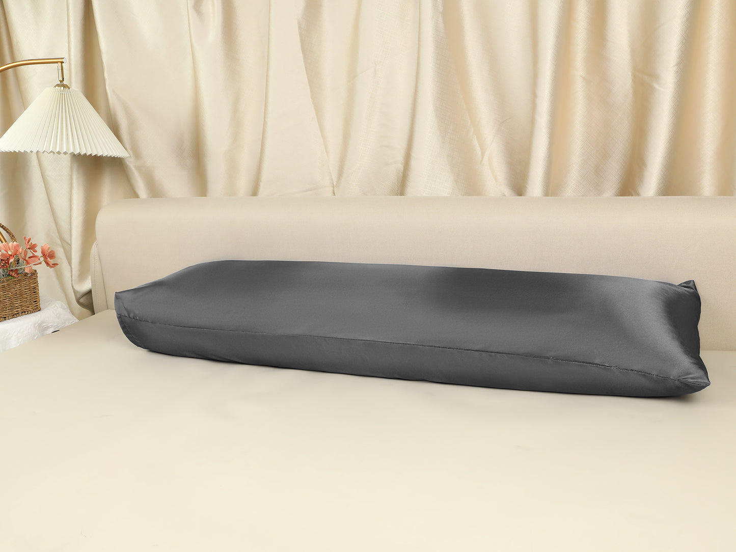 Satin Pillow Cases with 1 Pcs for Hair and Skin Breathable, Covers with Envelope Closure