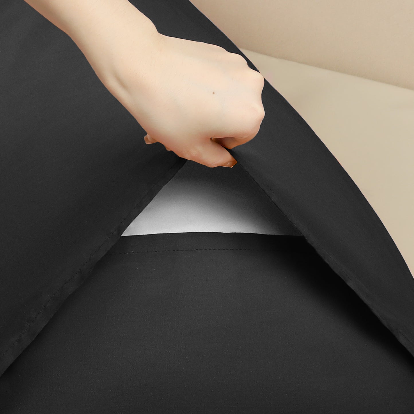 Cotton Pillow Cases, Cooling Pillow with 1 Pcs Covers with Envelope Closure