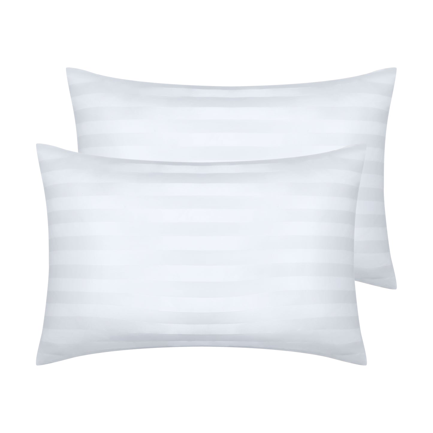 Satin Pillow Cases Set of 2 for Hair and Skin Breathable, Cooling Pillow Covers with Envelope Closure