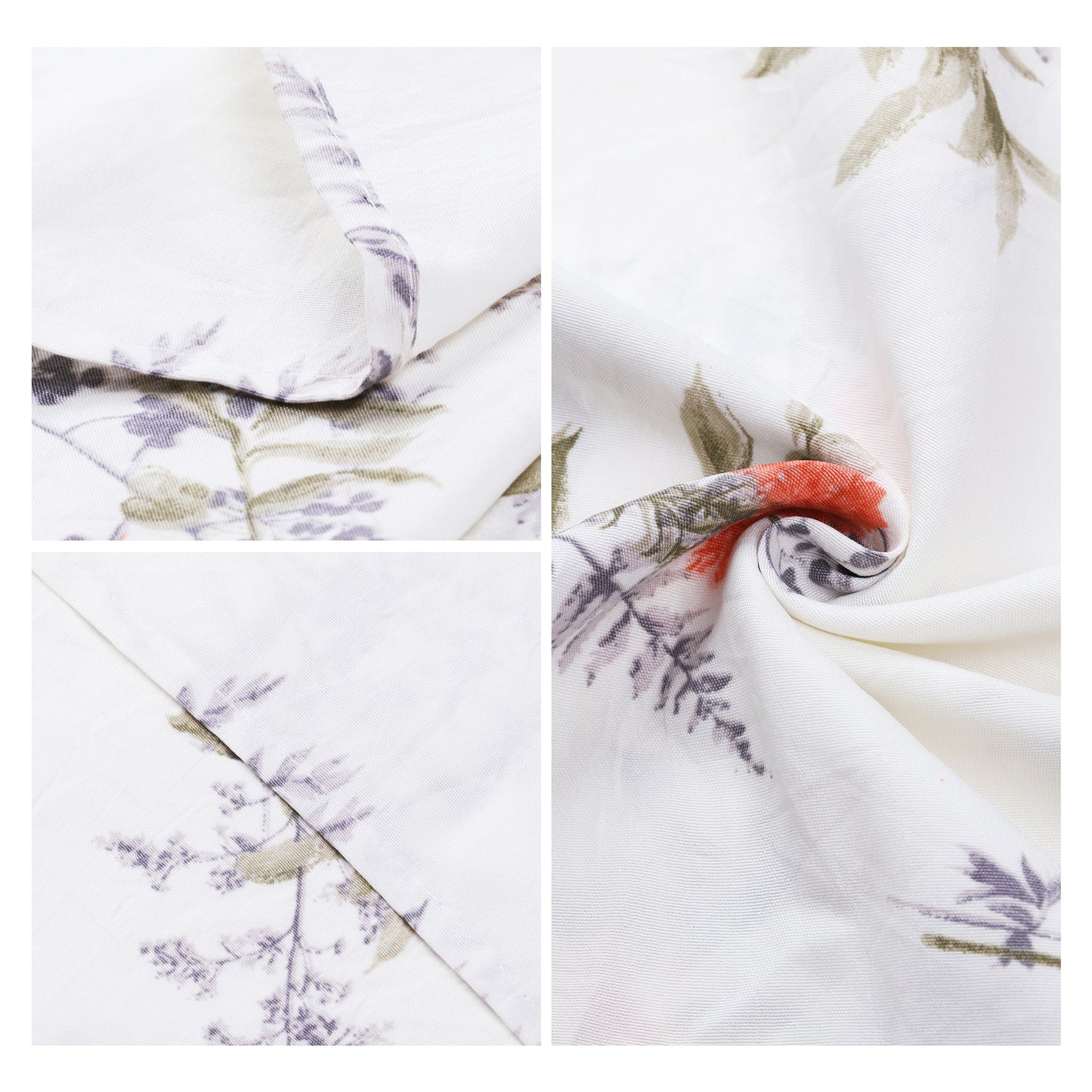 Pillowcase for Hair and Skin Breathable, 1 Pcs Soft Floral Pillow Cases with Envelope Closure