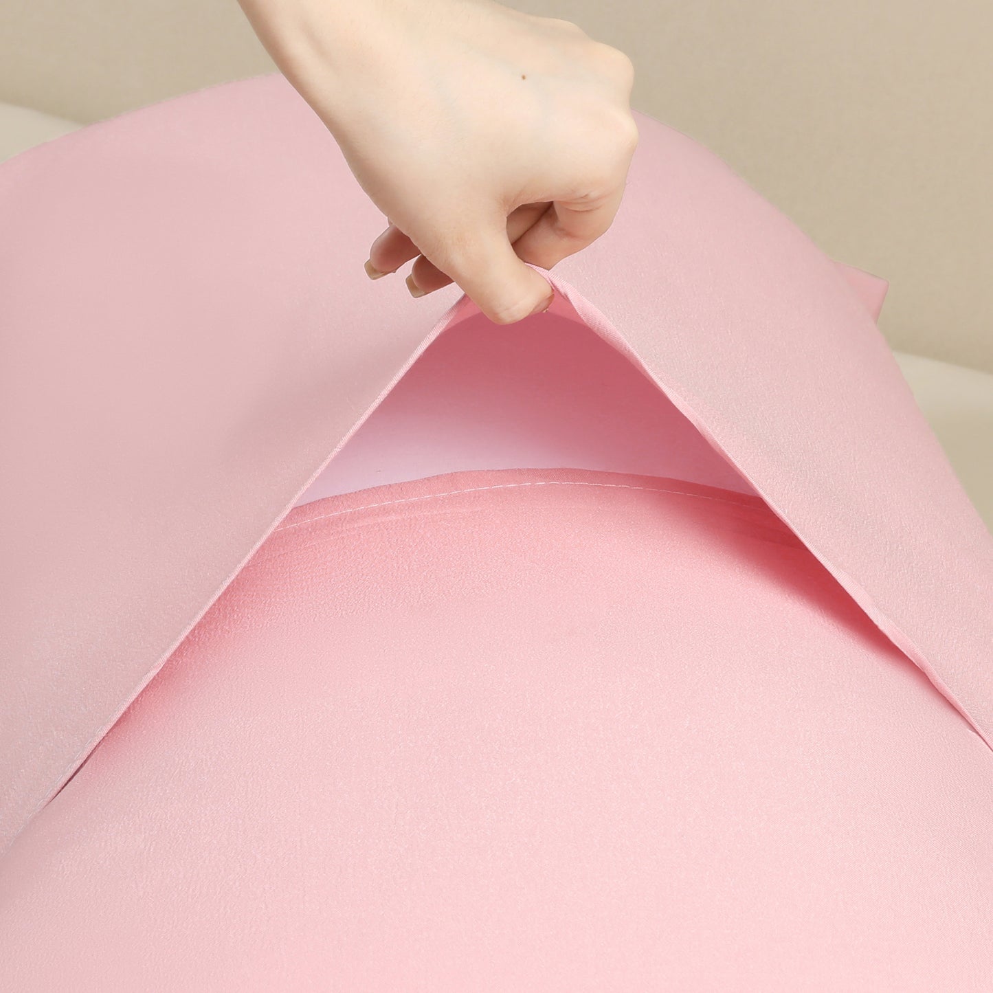 Pillow Cases for Hair and Skin Breathable, 1 Pcs Cooling Pillow Covers with Envelope Closure