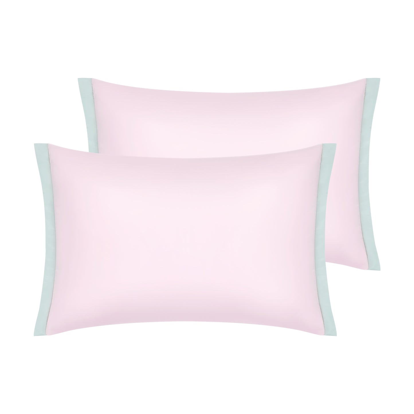 Pillow Cases Set of 2, Soft Satin Polyester Cooling Pillow Covers with Envelope Closure