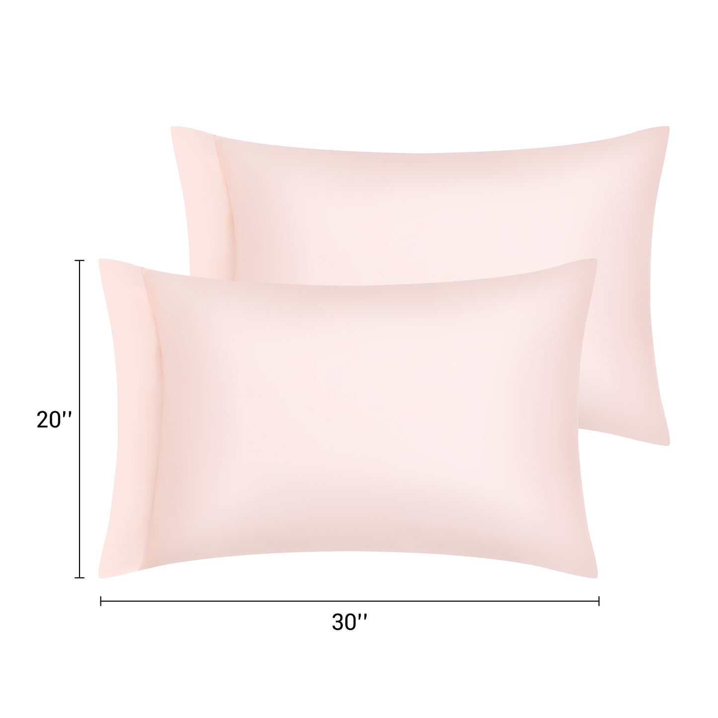 Pillow Cases, Soft Cooling Pillow Covers Set of 2 with Envelope Closure