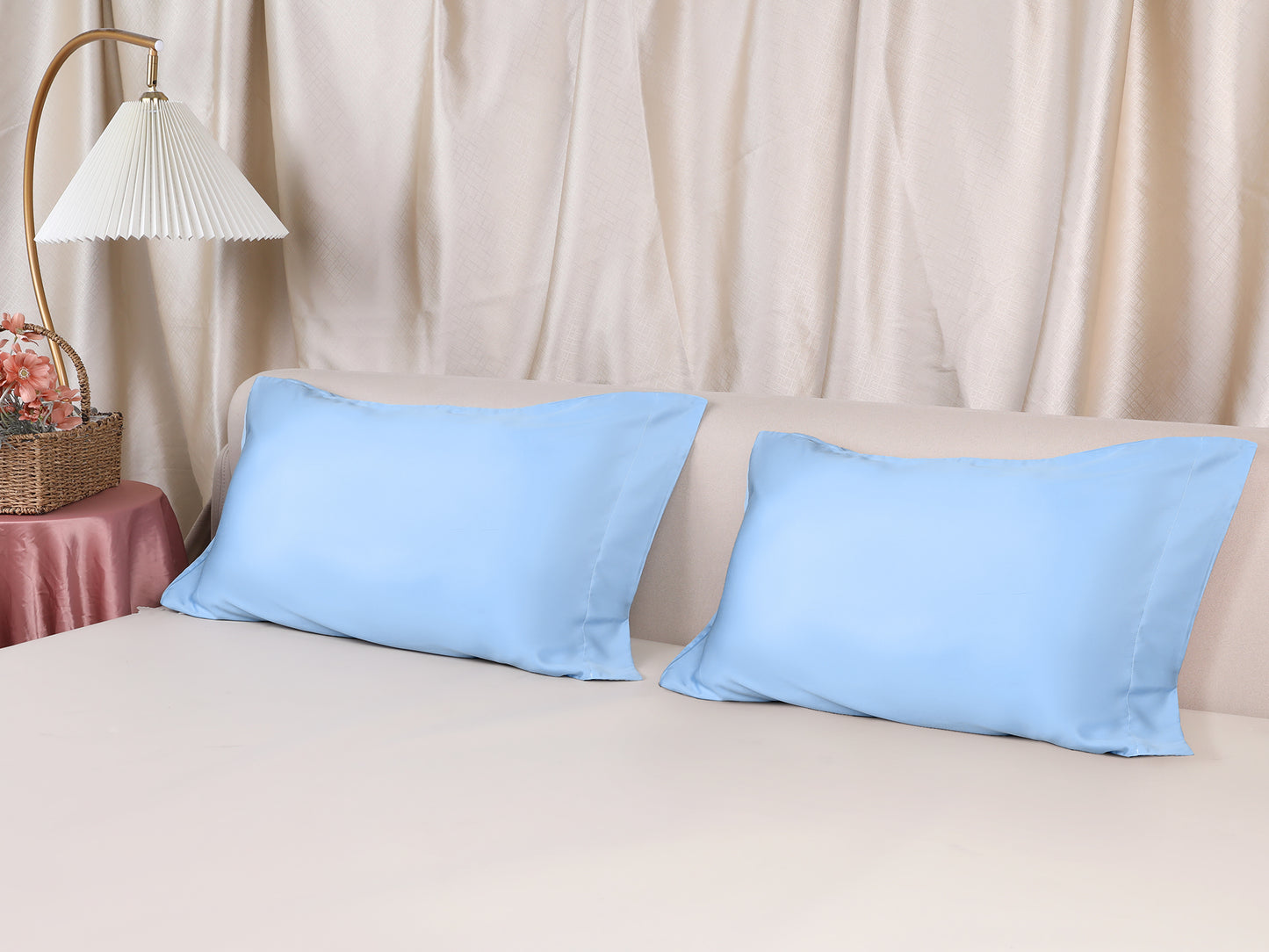 Pillow Cases, Soft Cooling Pillow Covers Set of 2 with Envelope Closure