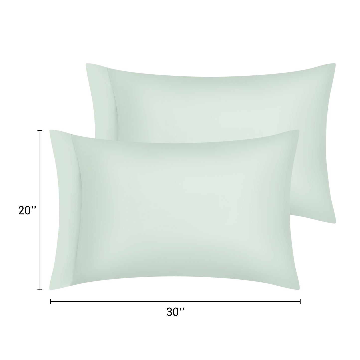 Pillow Cases, Soft Cooling Pillow Covers Set of 2 with Envelope Closure