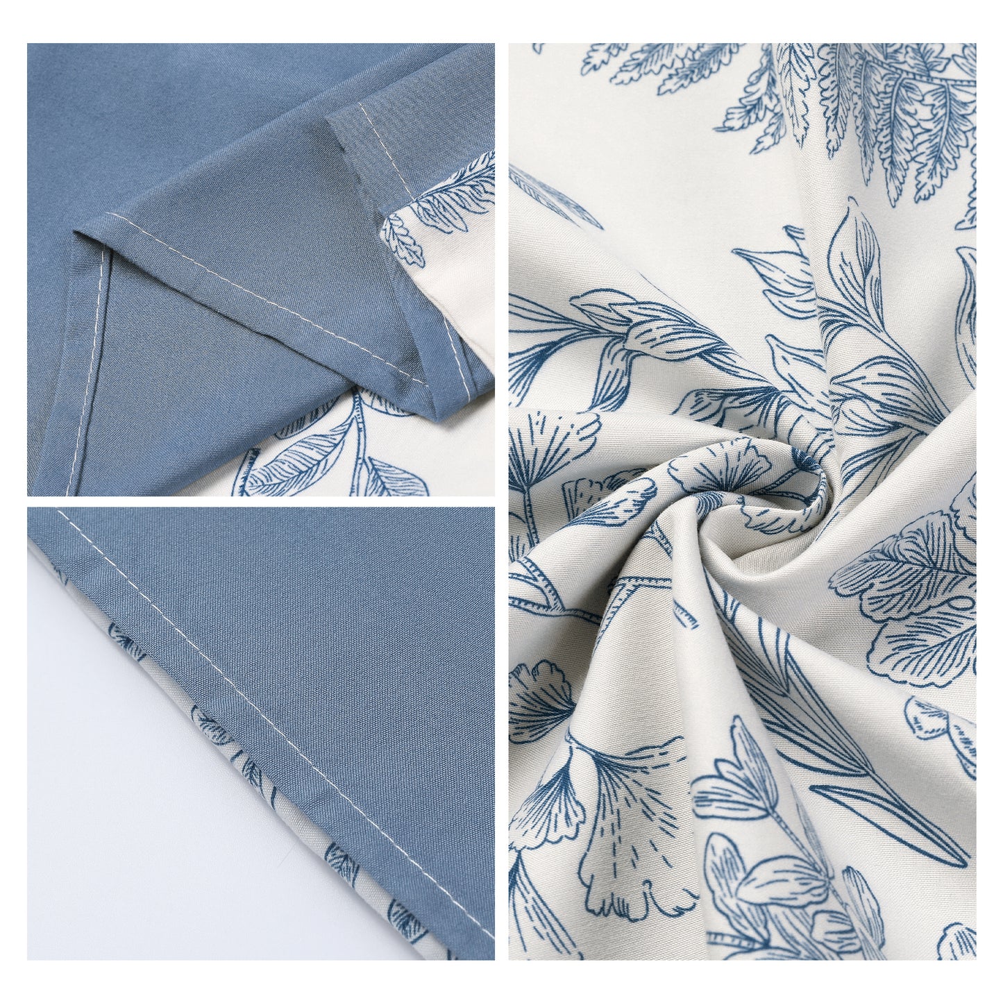 Pillowcase for Hair and Skin Breathable, Soft Floral Pillow Cases Set of 2 with Envelope Closure