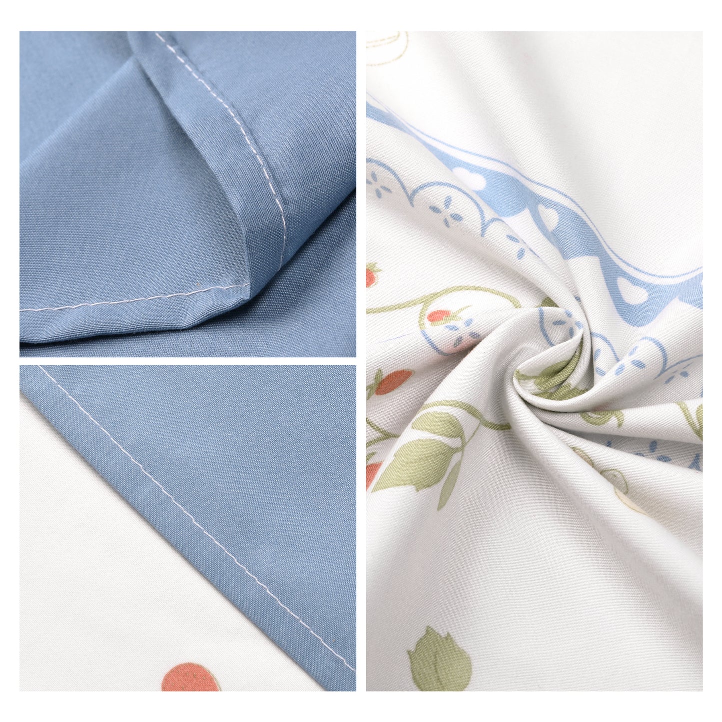 Pillowcase for Hair and Skin Breathable, Soft Floral Pillow Cases Set of 2 with Envelope Closure