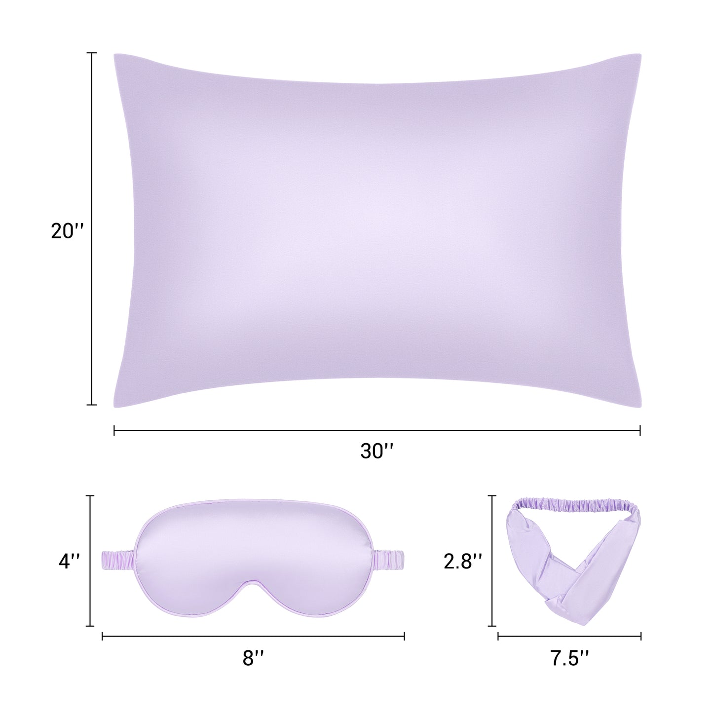 Breathable Pillow Case with Envelope, 1 Pcs with Satin Pillowcases for Hair and Skin