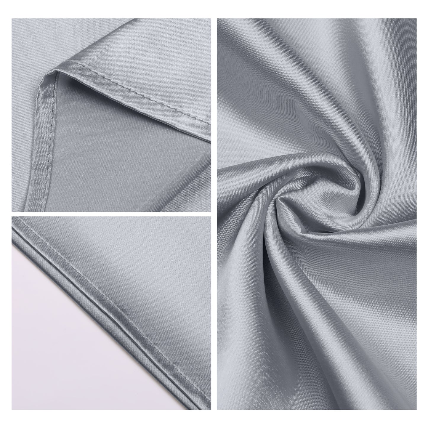 Breathable Pillow Case with Envelope, 1 Pcs with Satin Pillowcases for Hair and Skin