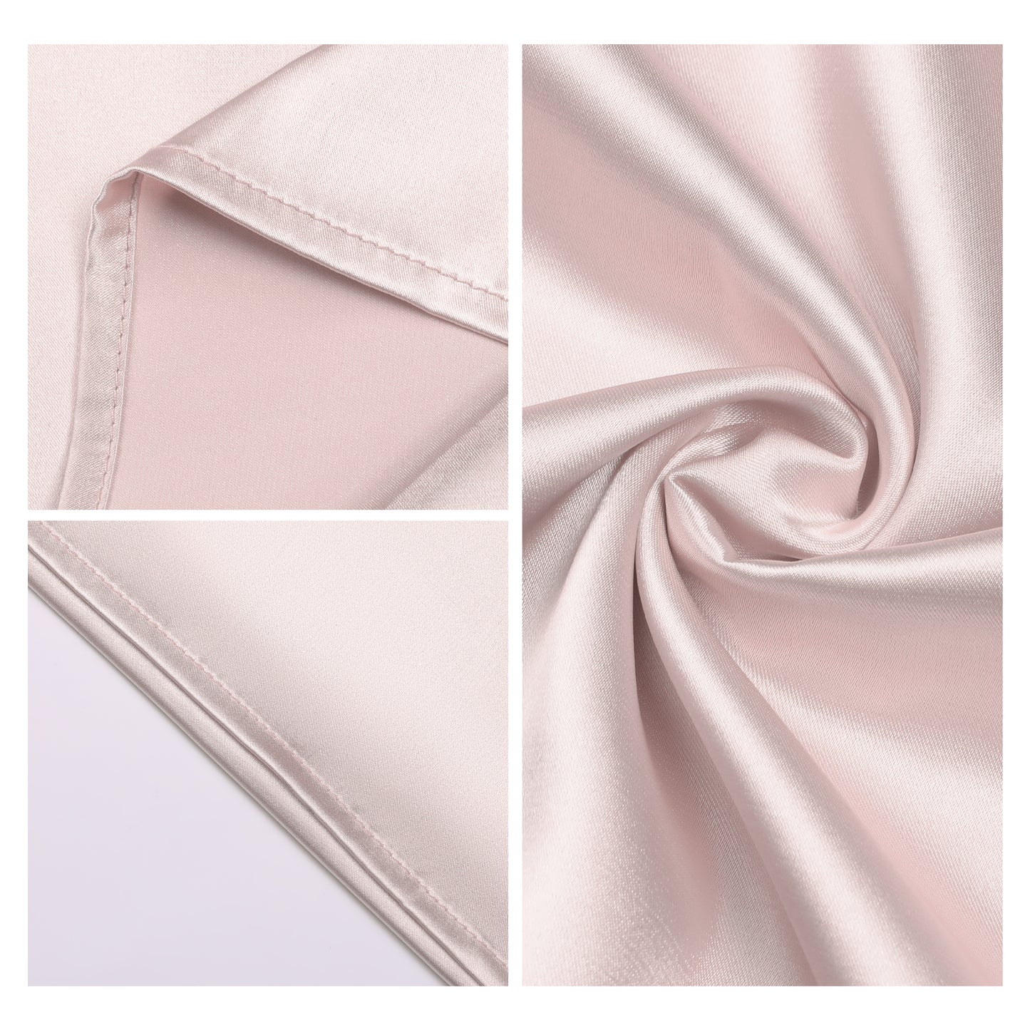 Breathable Pillow Case with Envelope, 1 Pcs with Satin Pillowcases for Hair and Skin