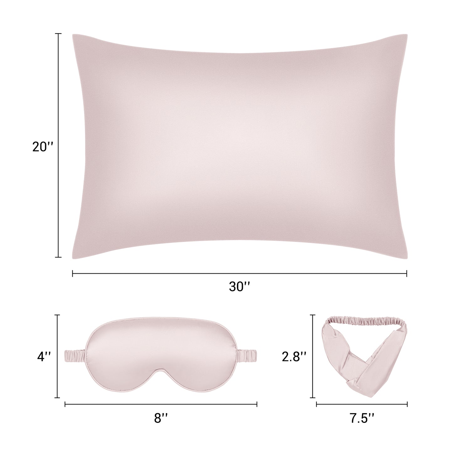 Breathable Pillow Case with Envelope, 1 Pcs with Satin Pillowcases for Hair and Skin
