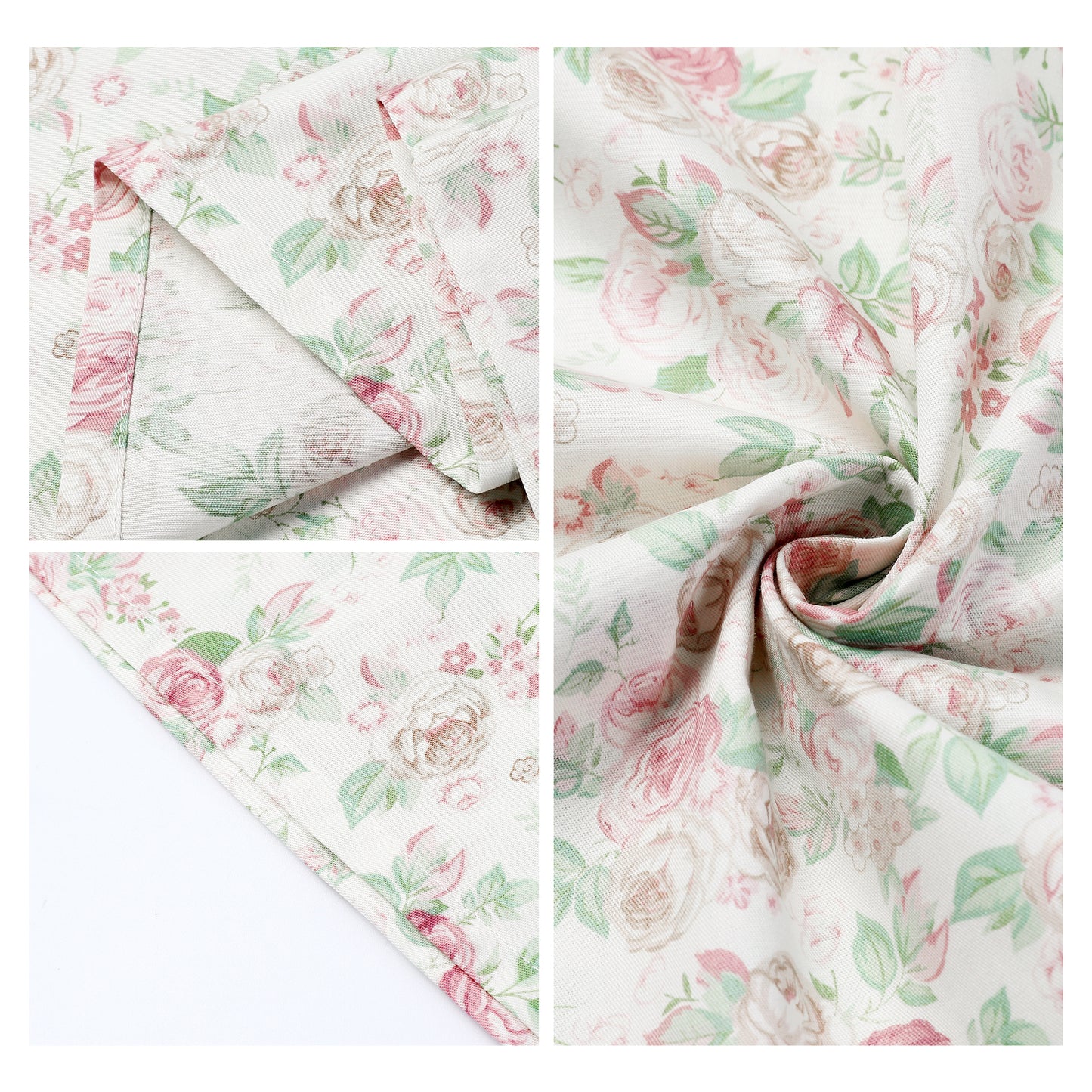 Pillowcase for Hair and Skin, Cotton Floral Pillow Cases Set of 2 with Envelope Closure