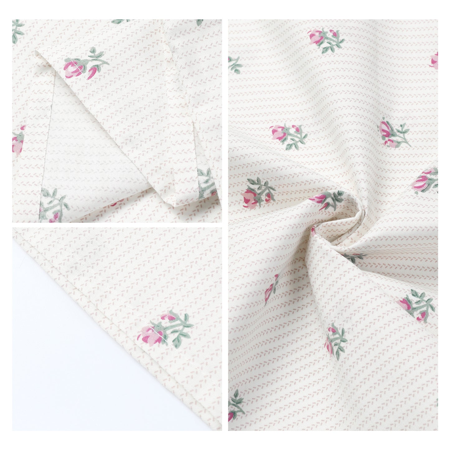 Pillowcase for Hair and Skin, Cotton Floral Pillow Cases Set of 2 with Envelope Closure